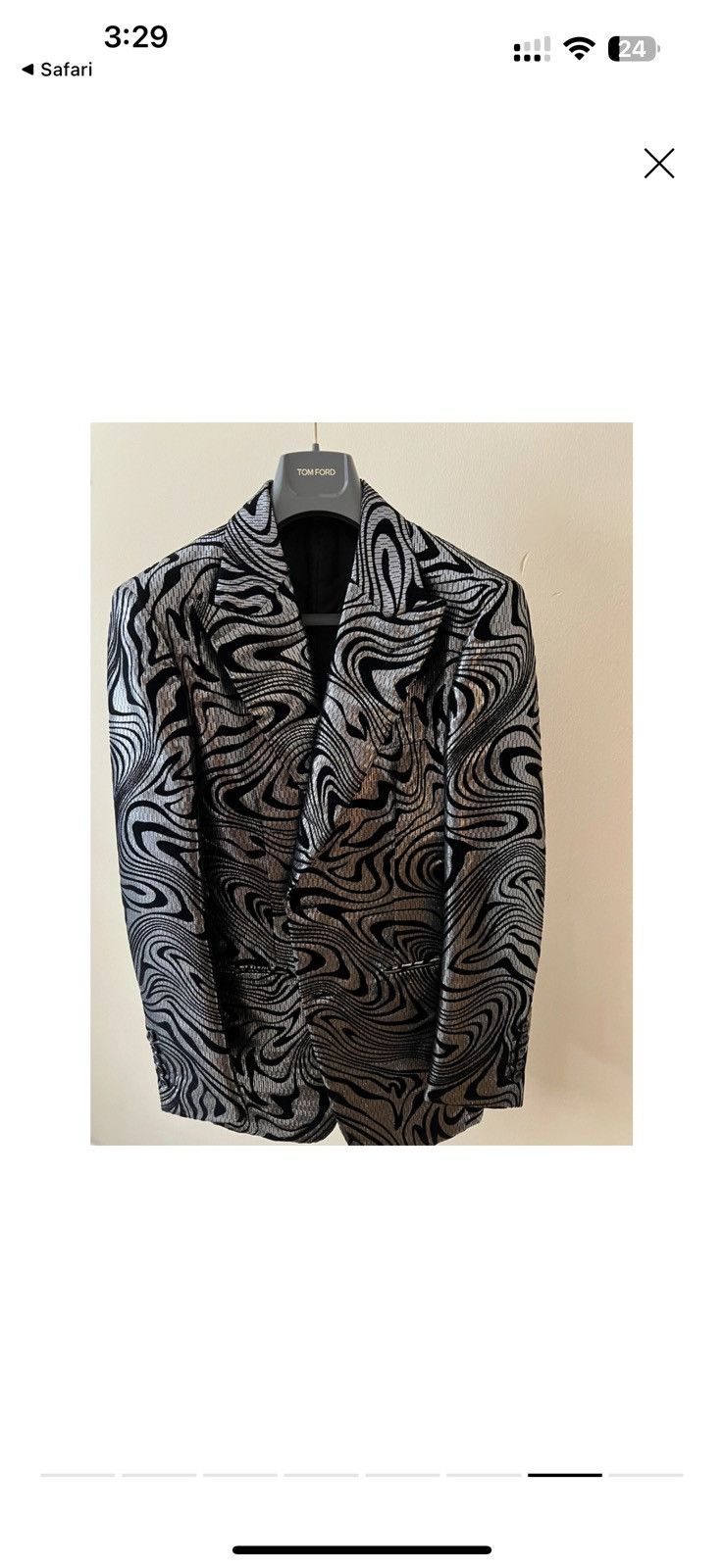 Tom Ford Tom Ford silver lurex blazer Size 46R - 4 Thumbnail
