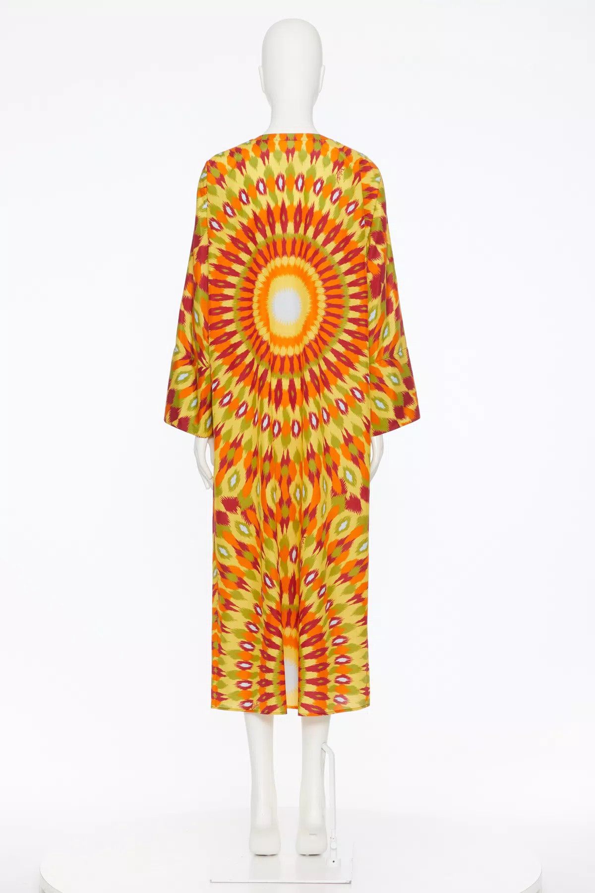 Valentino o1s1wg110925 Poplin Dress With Round Rain Print in Orange Size S / US 4 / IT 40 - 4 Thumbnail