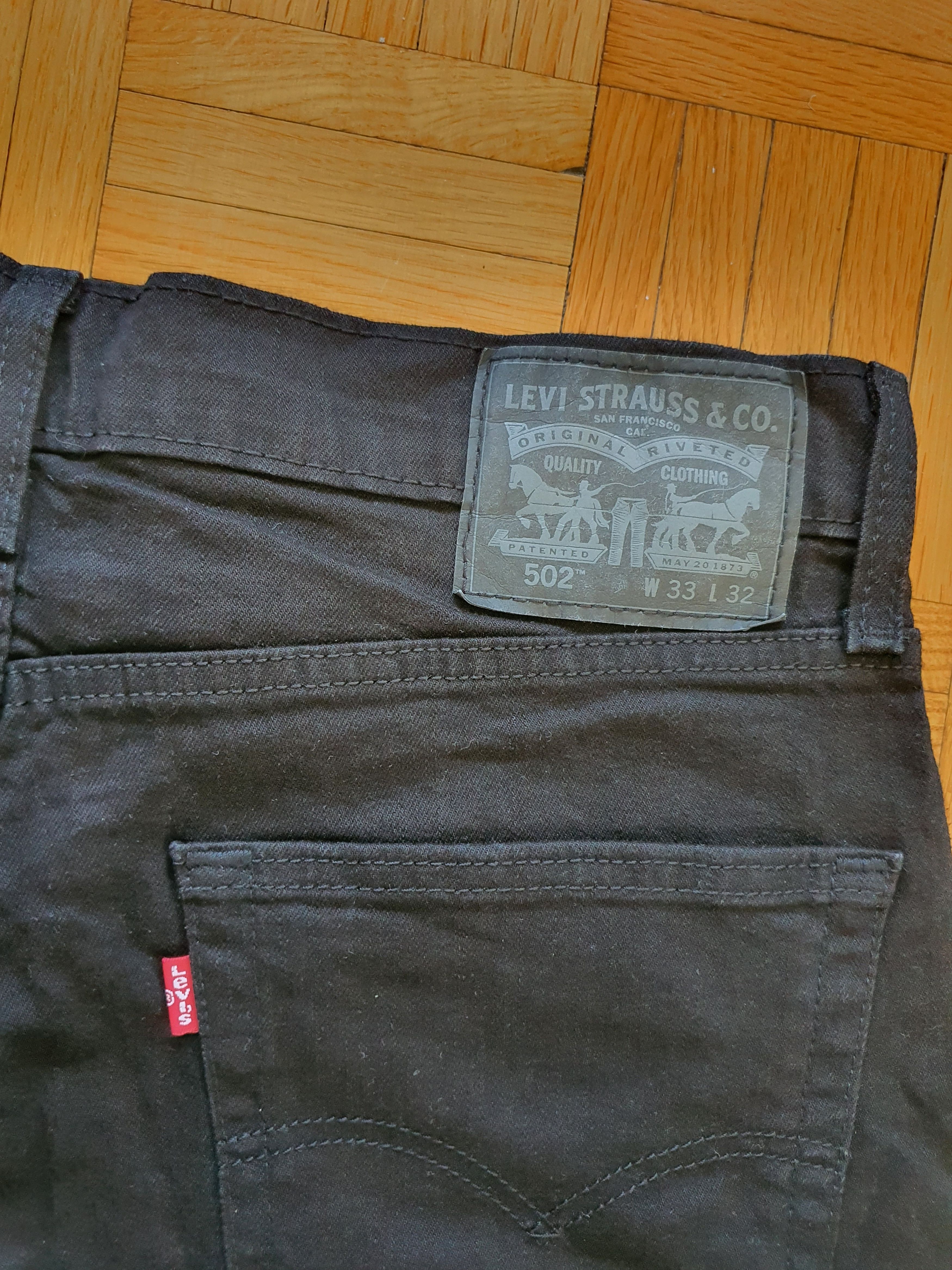 Levi's '502 Taper Jeans' (PC9: 29507-0001) - Black - Sz W33 L32 Size US 33 - 11 Thumbnail