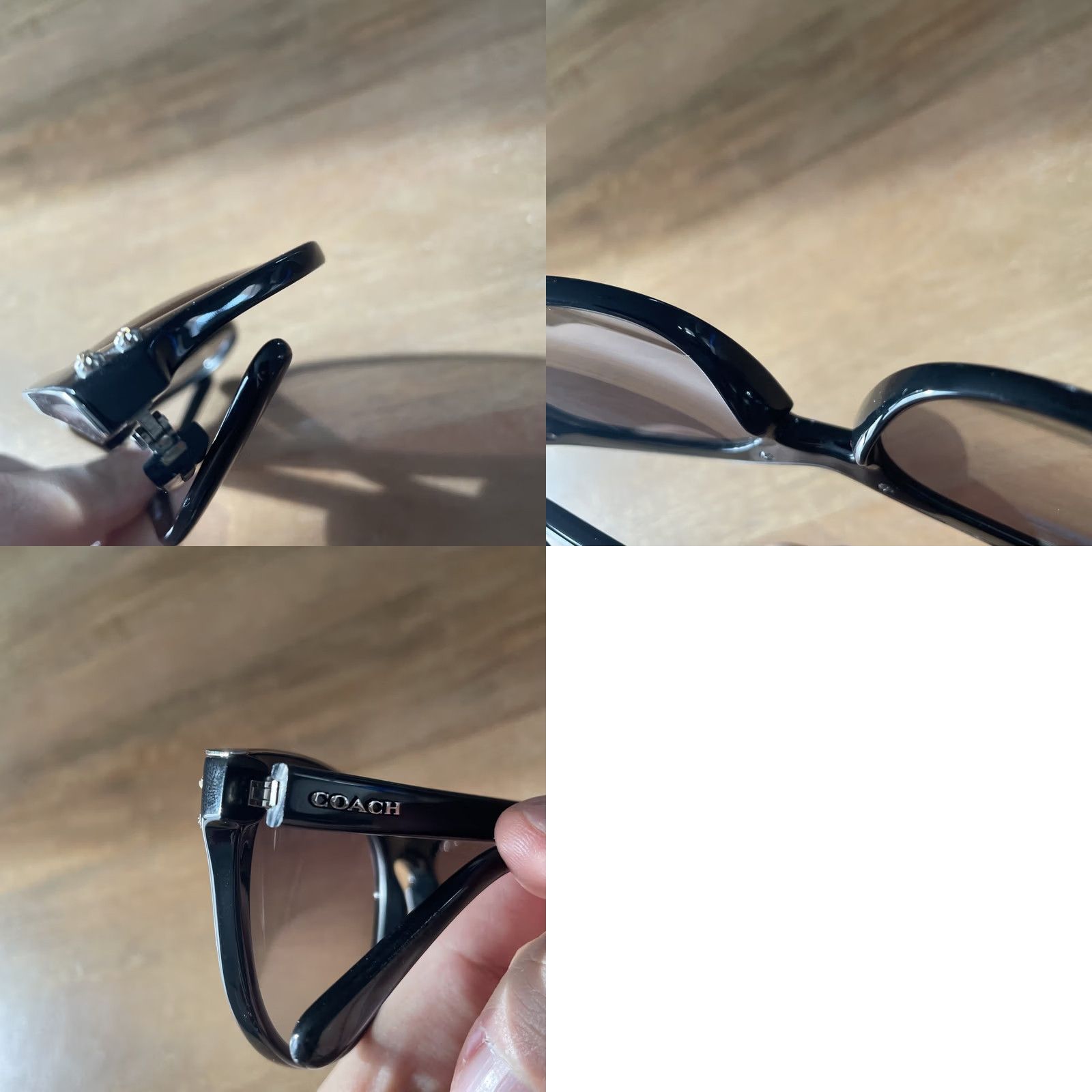 Coach Coach HC 8190 542011 Black Sunglasses Women Square Size ONE SIZE - 8 Thumbnail