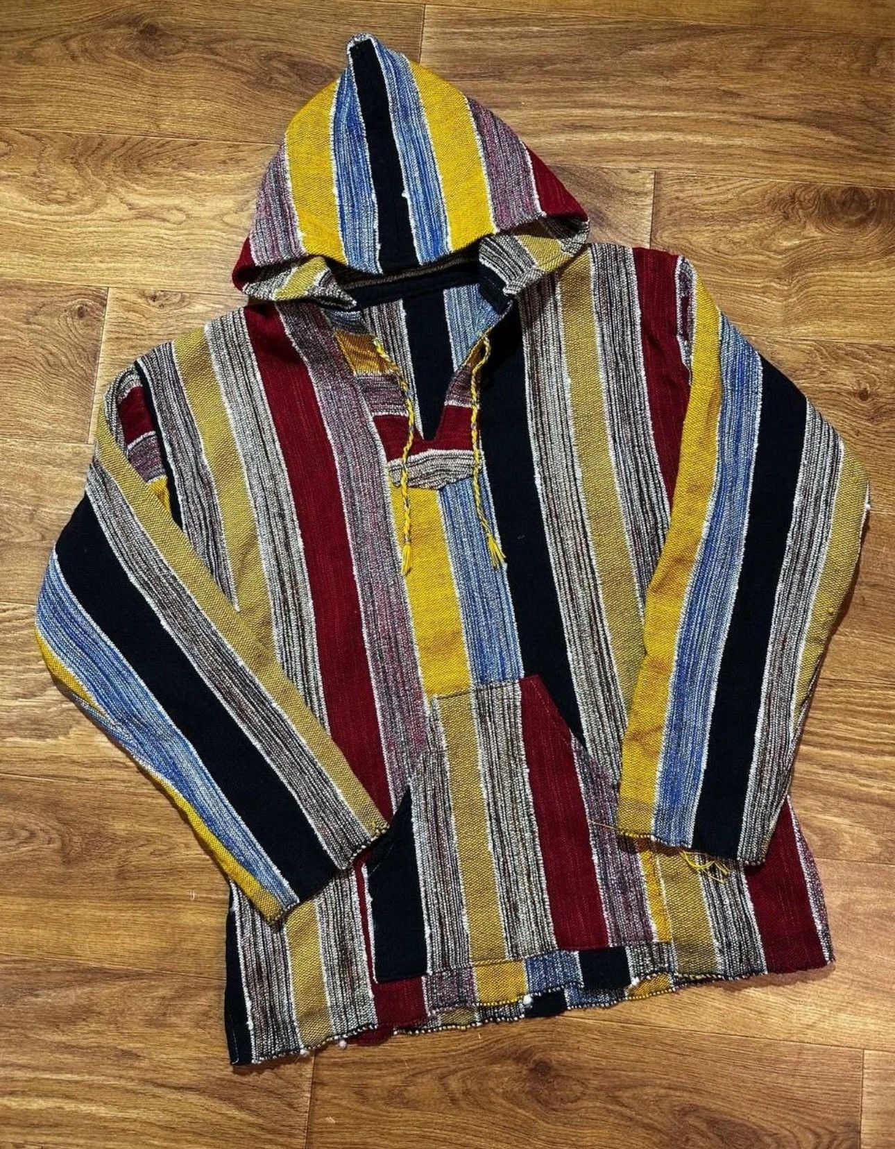 Handmade Knitted Hoodie indian style hooded Coogi Style Y2K