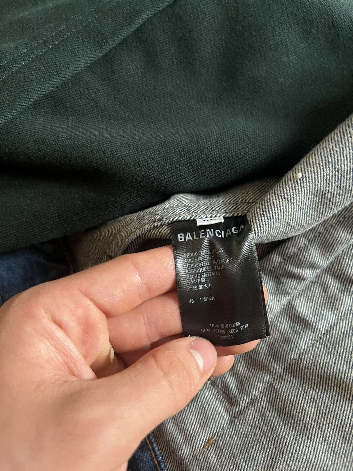 Balenciaga *[Balenciaga] Balenciaga 18AW Twin Set Jeansjacke Mehrlagig Size US L / EU 52-54 / 3 - 9 Thumbnail