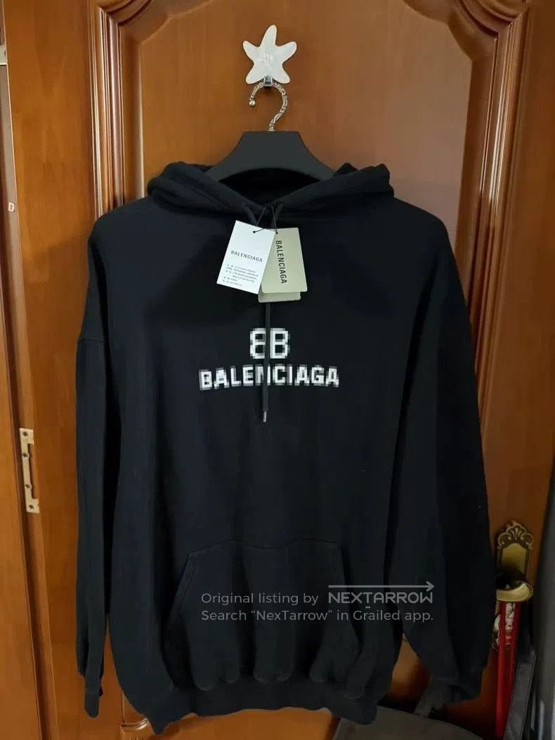 Balenciaga Mosaic Black XS Sweatshirt.