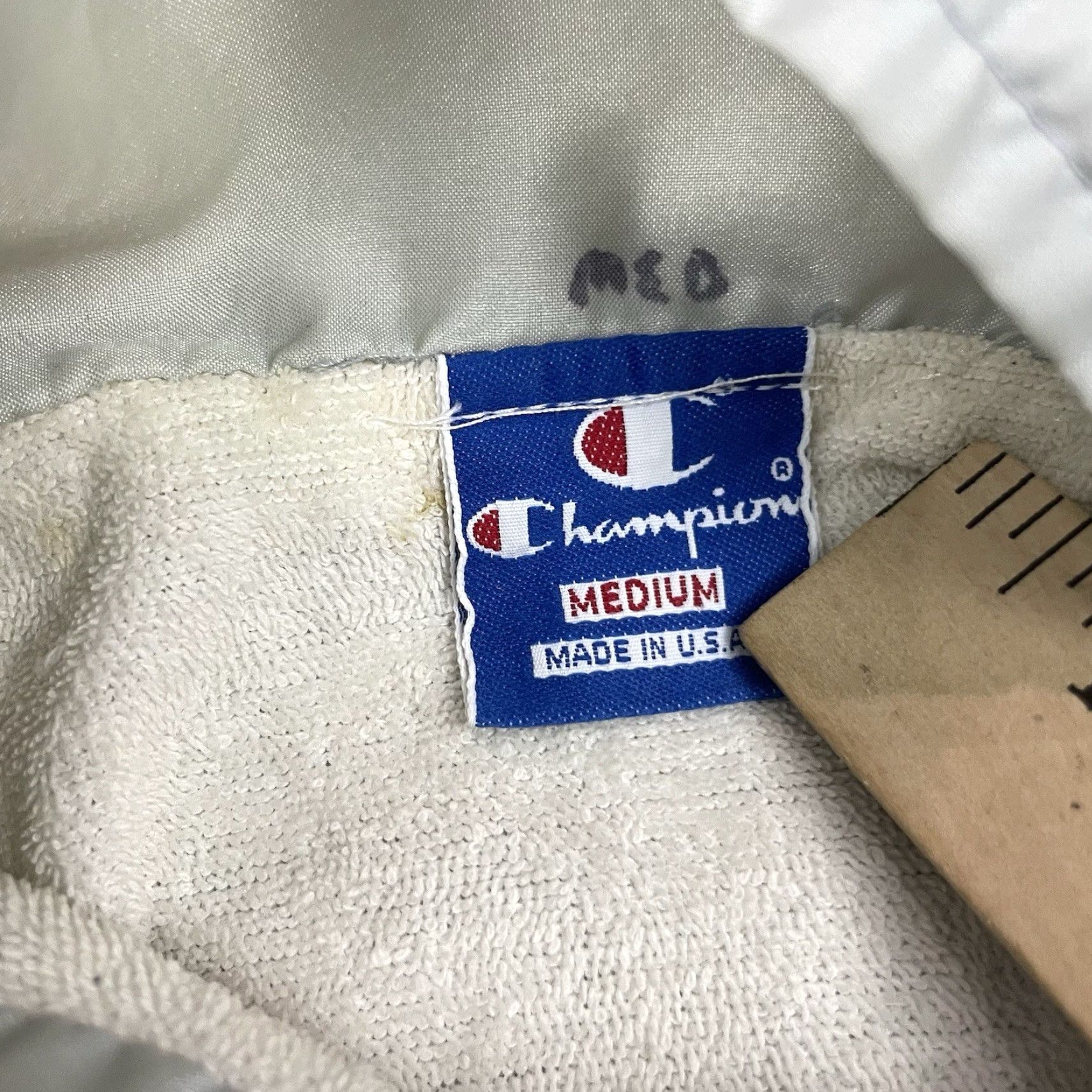 Champion VINTAGE Champion Jacket Mens M Silver Embroidered Windbreaker 80s Rare Size US M / EU 48-50 / 2 - 5 Thumbnail