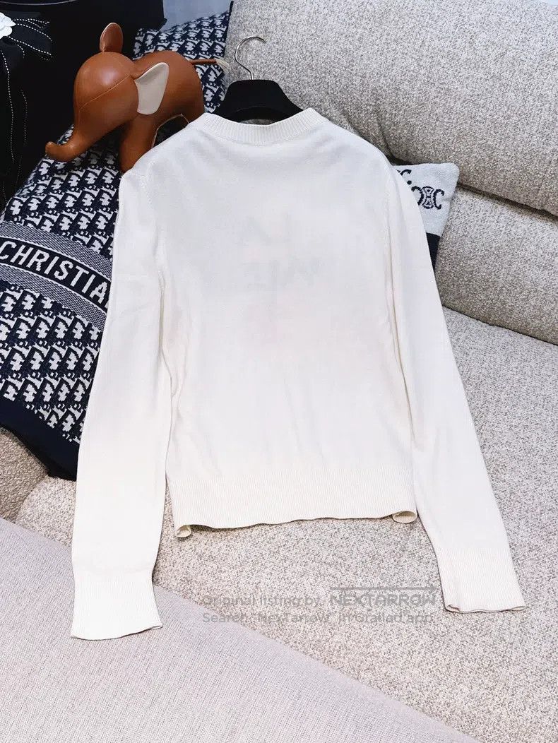 Chanel Chanel White and red double C letter long-sleeved knit Size XXS / US 00 / IT 34 - 2 Thumbnail