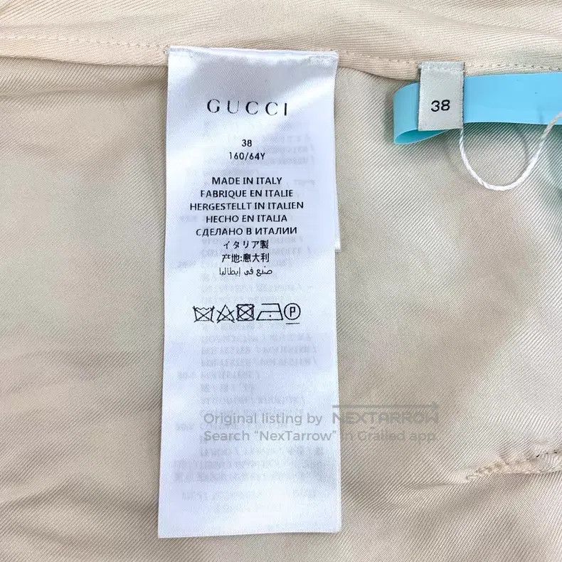 Gucci Gucci Color-blocked mesh logo jacquard full-print cotton c Size 25" / US 0 / IT 36 - 6 Thumbnail