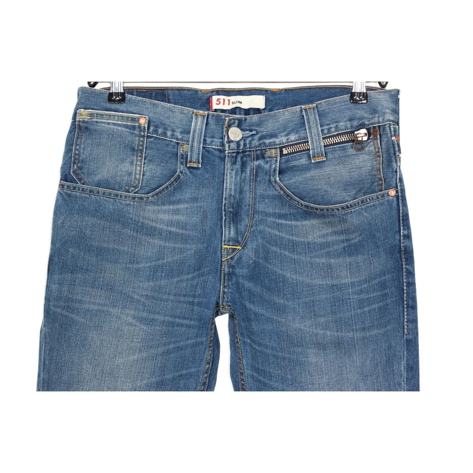 Levi's VINTAGE Levi’s 511 Jeans Men 34/32 Slim Fit Back Strap 5-Pocket Denim Blue DZ3419 Size US 34 / EU 50 - 3 Thumbnail