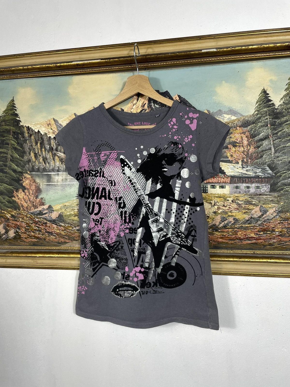 Hard Rock Cafe Vintage Y2k T-shirt Top Avant Garde Affliction Cyber Grunge Size S / US 4 / IT 40 - 2 Thumbnail