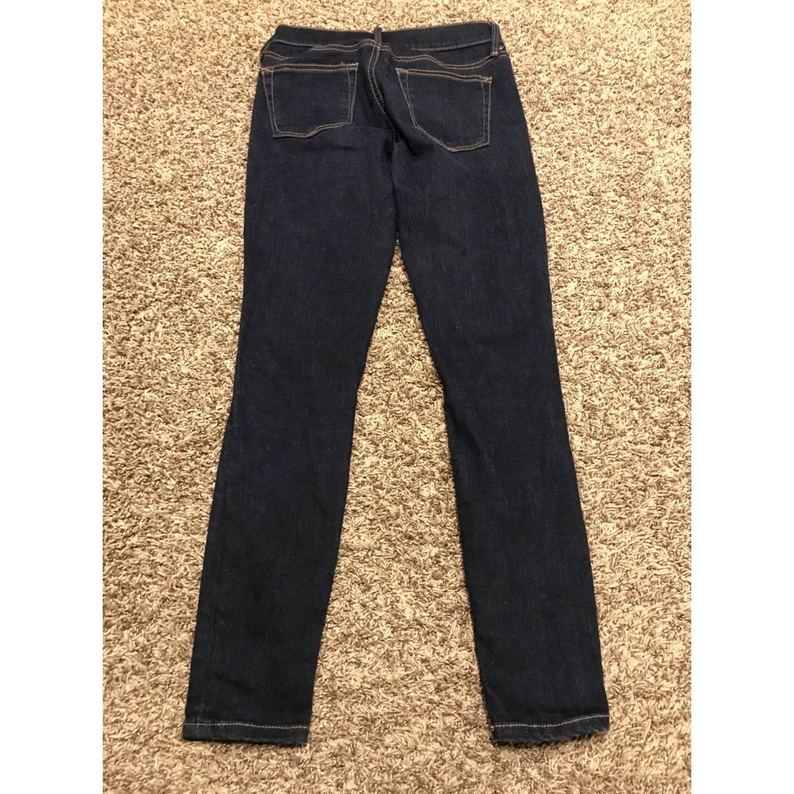 Gap Gap Women Legging Jean Skinny Jeans 25P Petite Dark Wash Cotton Blend Slim Denim 27 Inseam B13 Mens Girls Womens Size 42" / US 20 - 4 Thumbnail