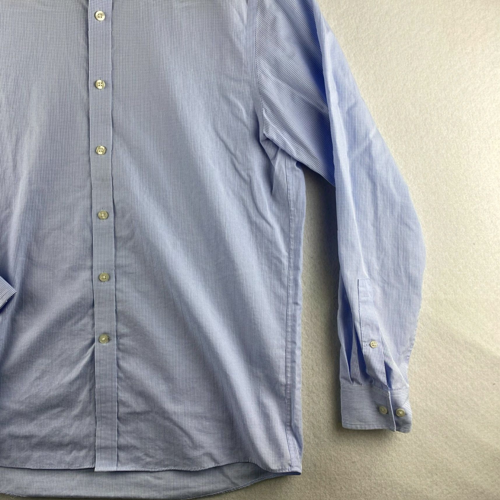 Michael Kors Michael Kors Button-Down Shirt Mens 15 1/2 34/35 Blue Check Long Sleeve Non-Iron Shirt Mens Blue Check 15 1/2 34/35 Casual Business Modern Size US S / EU 44-46 / 1 - 3 Thumbnail