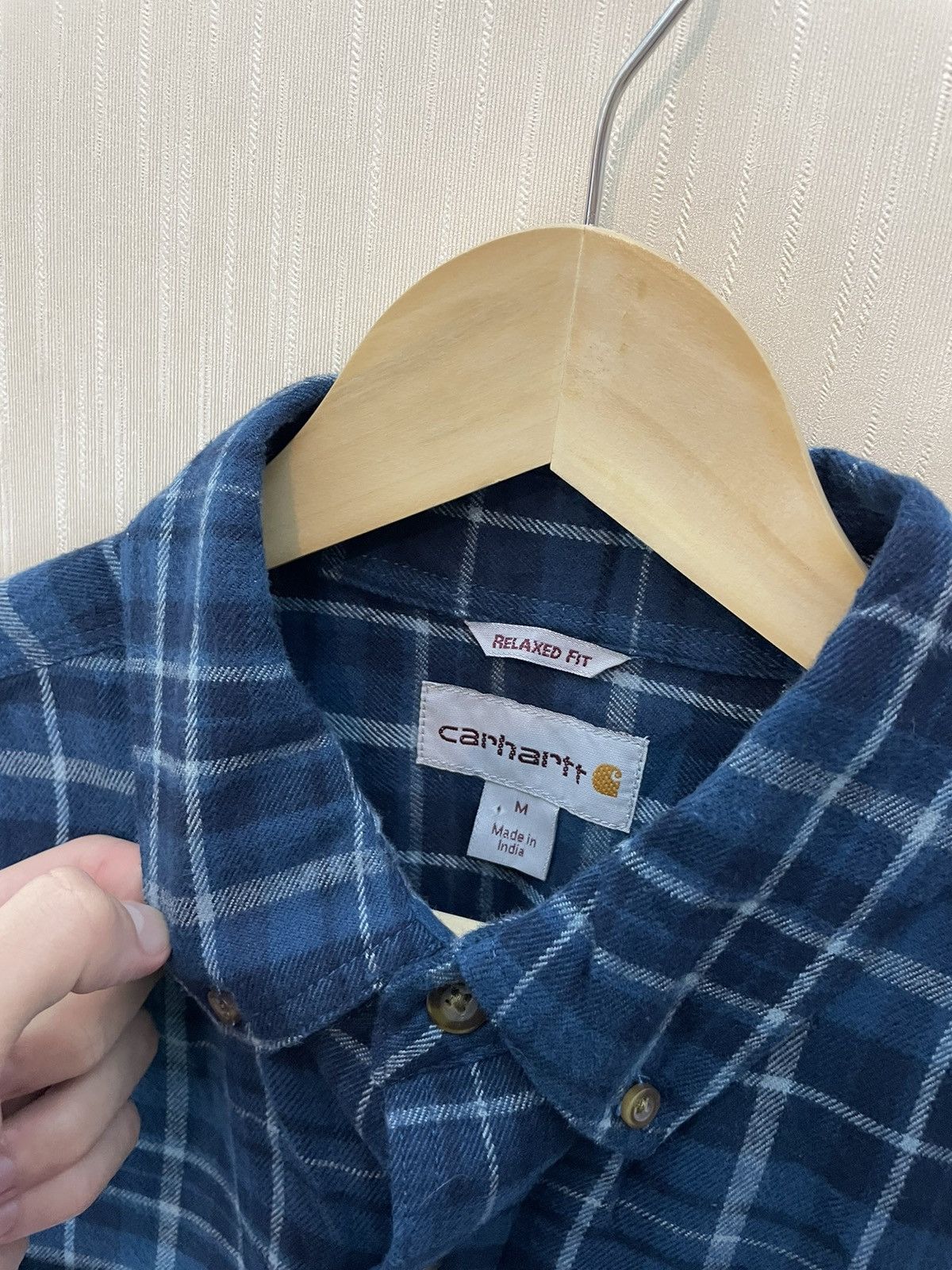 Carhartt Wip × Flannel × Vintage Carhartt vintage y2k streetwear flannel shirt Size US L / EU 52-54 / 3 - 7 Thumbnail