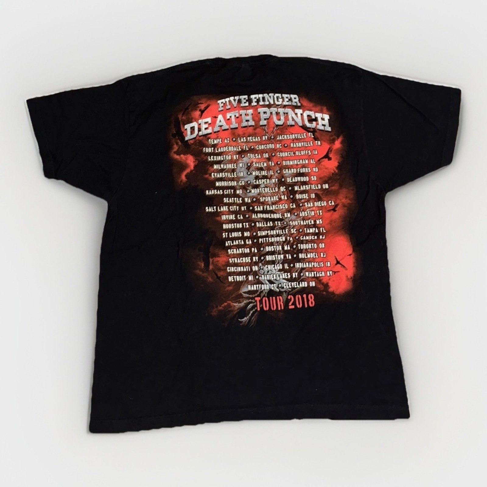 Band Tees × Vintage Finger Death Punch Band T-Shirt Men’s XL Black Heavy Metal Size US XL / EU 56 / 4 - 4 Thumbnail