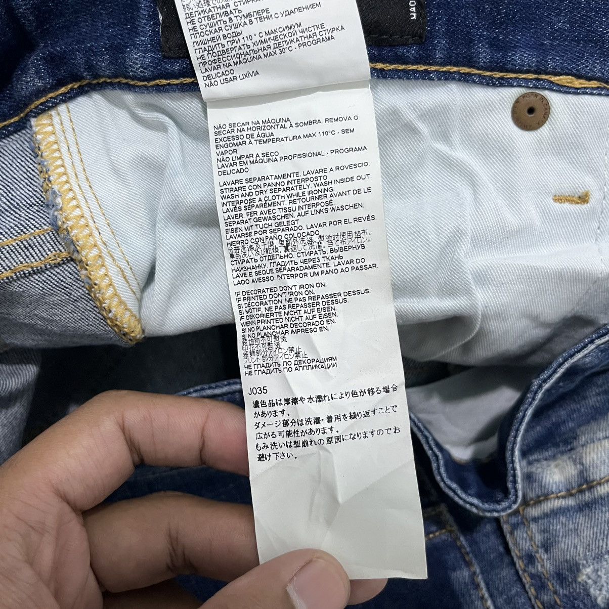 Dsquared2 VINTAGE Dsquared2 Distressed Ripped Denim Pant Stretch Size US 31 - 13 Thumbnail