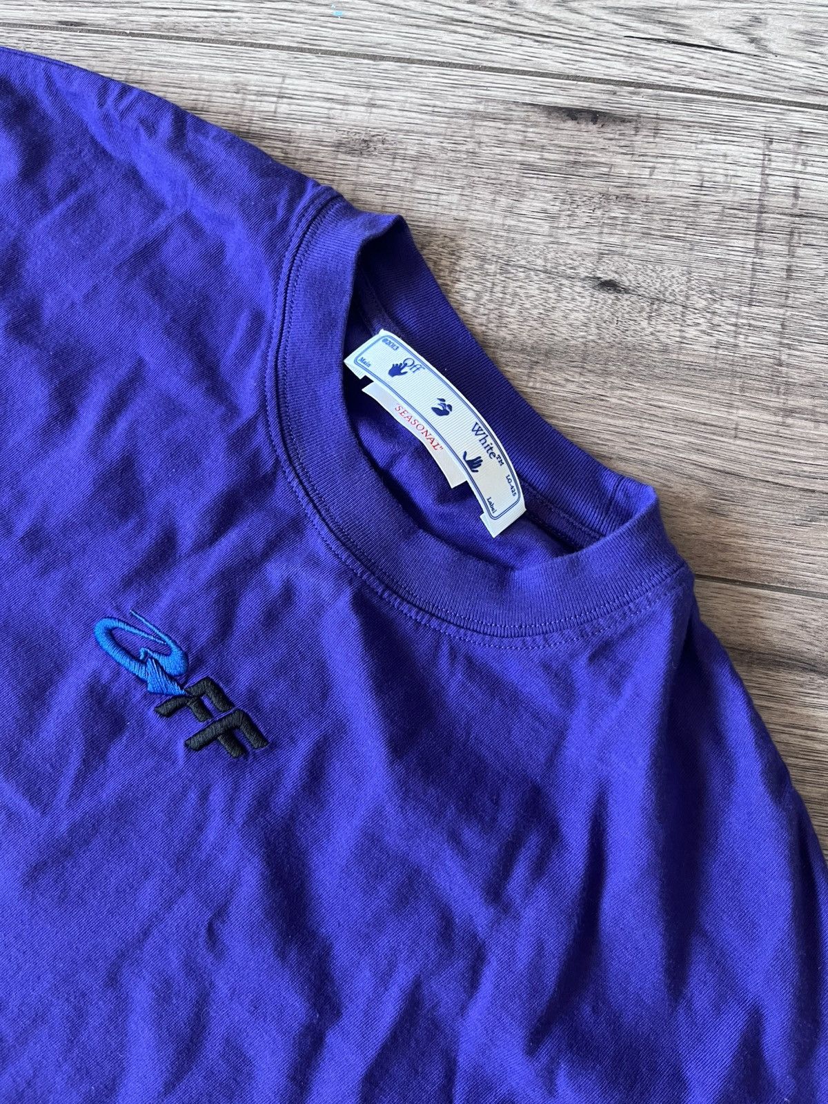 Off-White Off-White OWF Purple T-Shirt – New With Tags Size US M / EU 48-50 / 2 - 3 Thumbnail