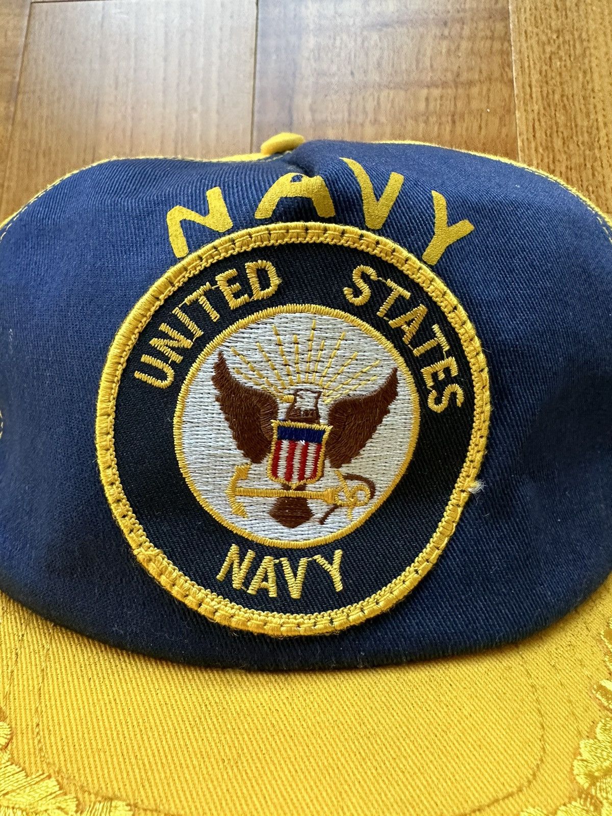 Vintage Vintage 90s USN Navy Scrambled Eggs Trucker Hat OSFA Size ONE SIZE - 6 Thumbnail