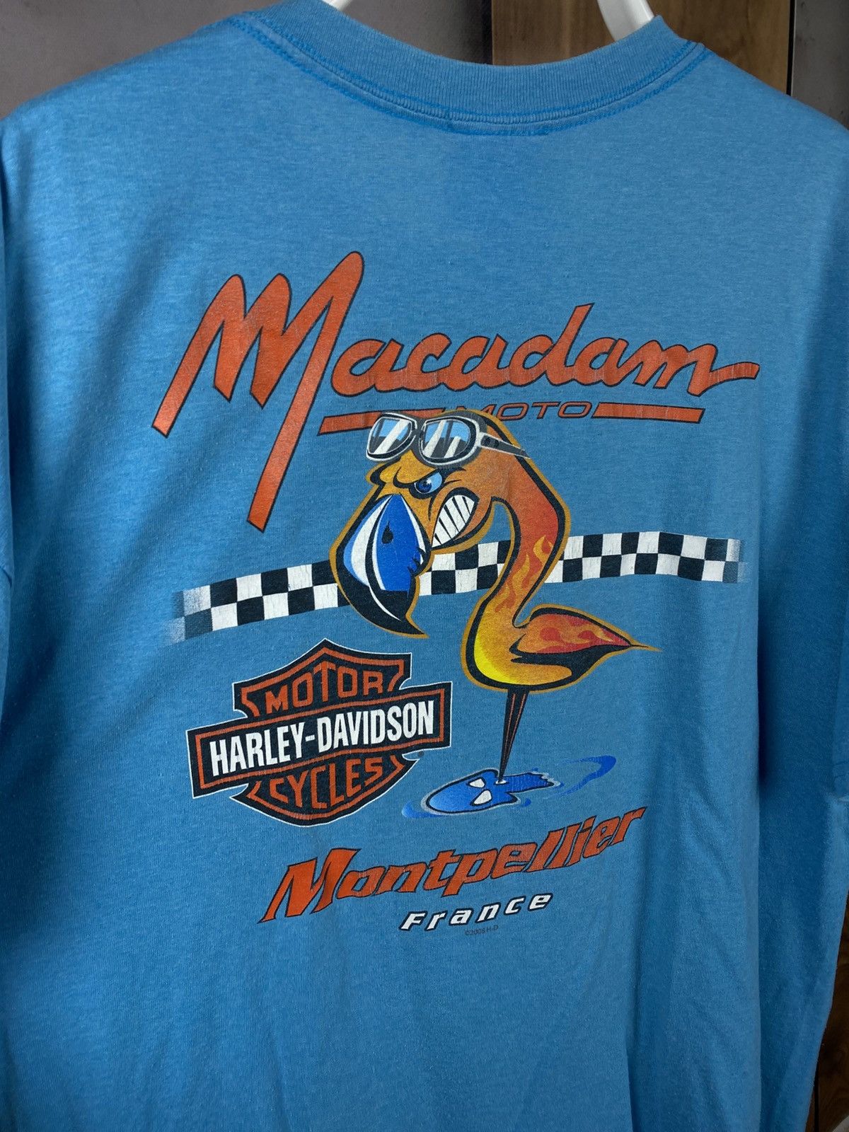Harley Davidson 🏁Vintage 2008 T-Shirt Harley Davidson France VTG Tee🏁 Size US XL / EU 56 / 4 - 3 Thumbnail