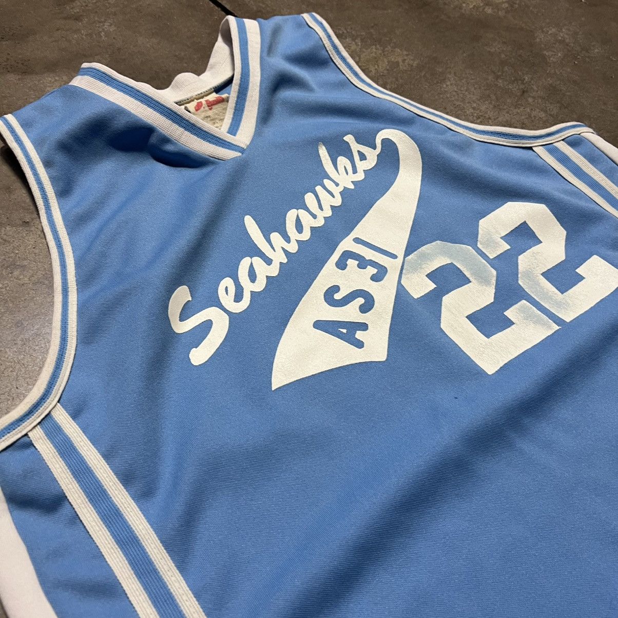 Vintage Vintage 80s Sports Belle Basketball Jersey UNC Blue USA Size US M / EU 48-50 / 2 - 6 Thumbnail