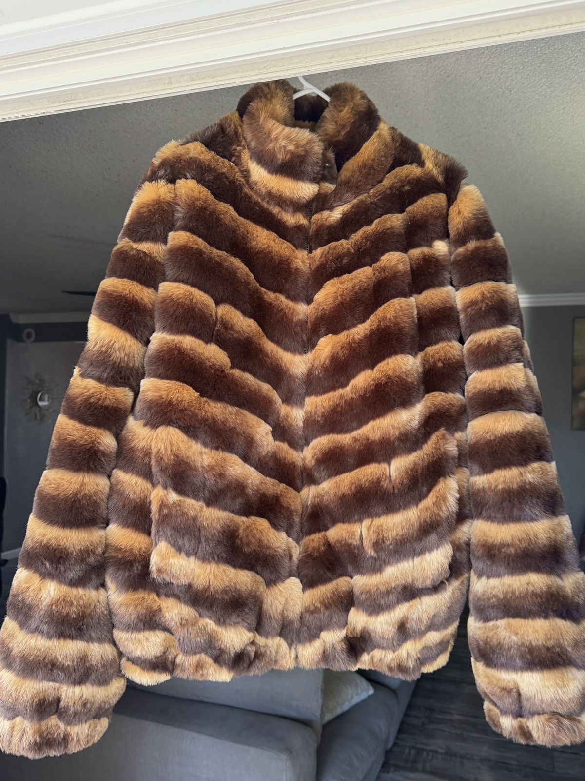 Supreme Supreme 2-Tone WINDSTOPPER Faux Fur Jacket Black L | Grailed