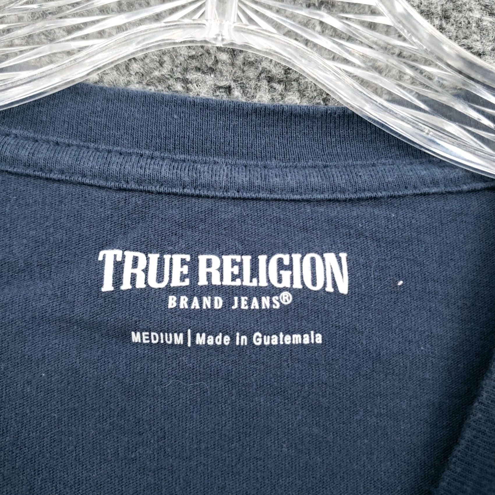 True Religion True Religion Shirt Men M Medium Blue Crew Neck Tee Short Sleeve Logo Graphic Print Summer All Seasons Classic Designer Mens Size US M / EU 48-50 / 2 - 5 Thumbnail