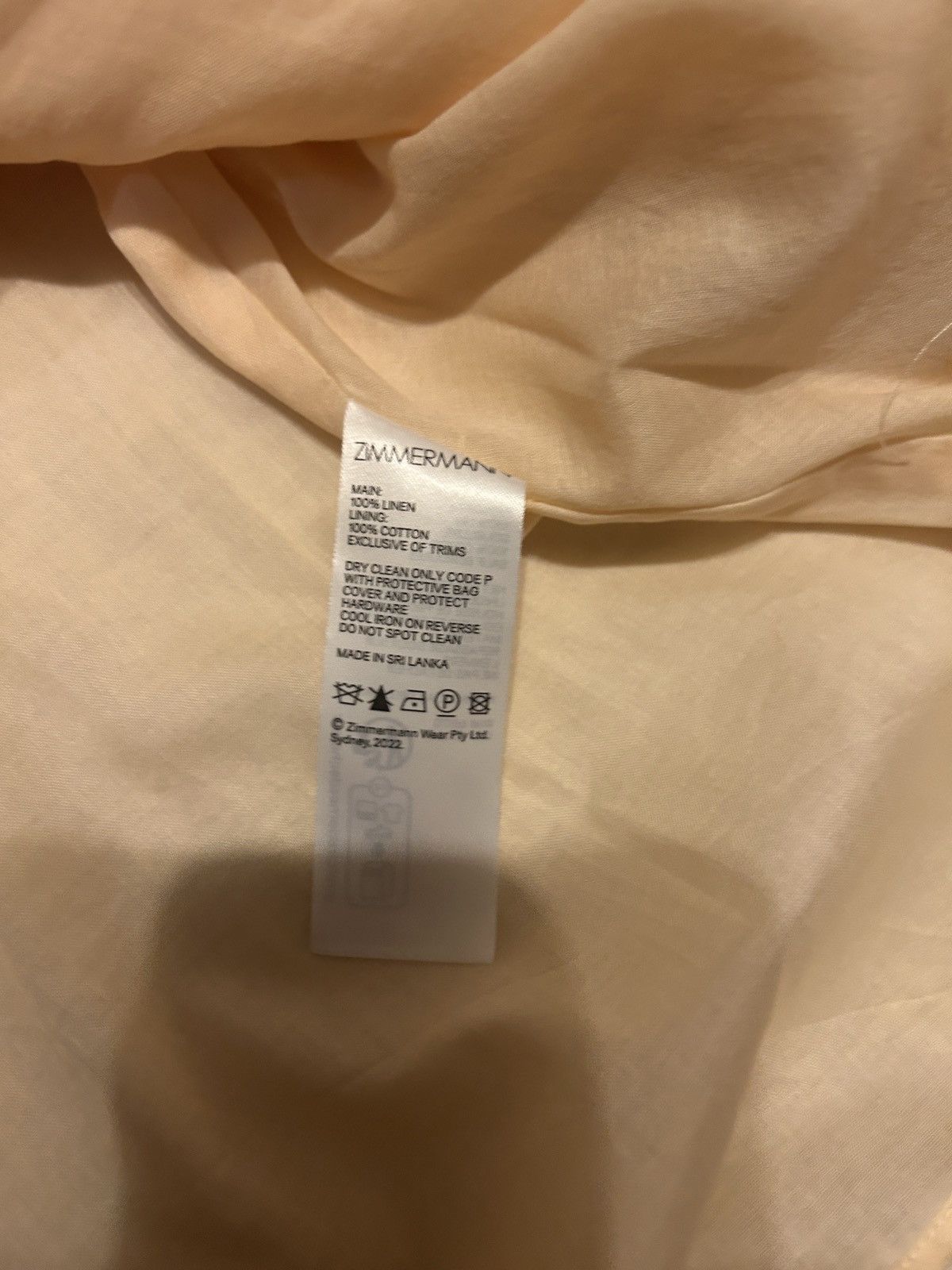 Zimmermann ZIMMERMANN Tie-detailed 100% Linen Mini Dress size 0P Size XS / US 0-2 / IT 36-38 - 7 Thumbnail