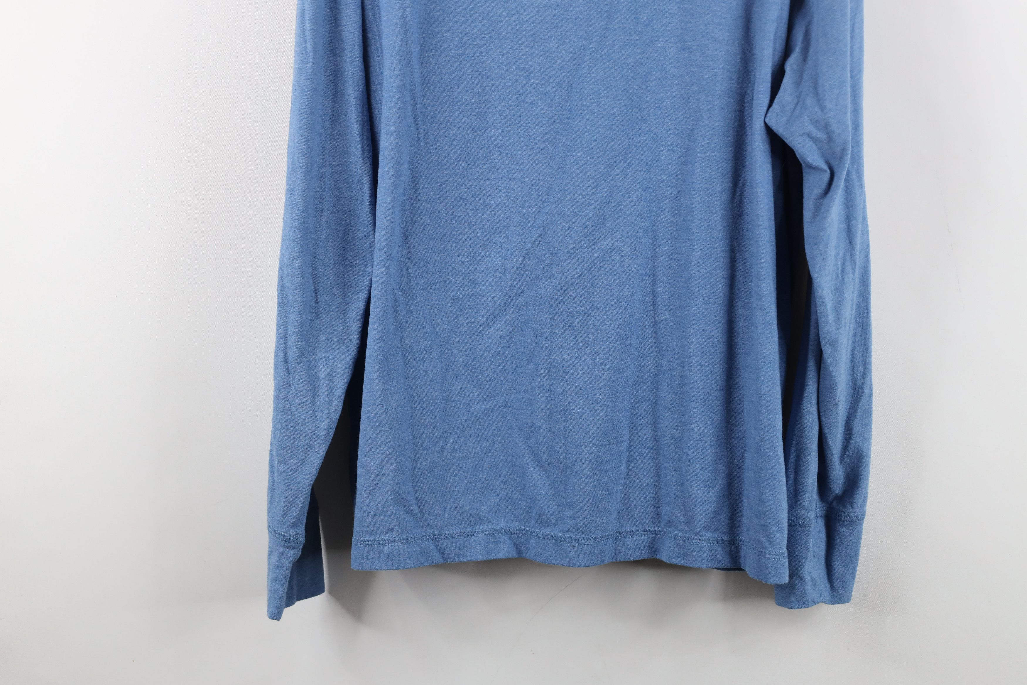 UNTUCKit Untuckit Blank Jersey Knit Long Sleeve T-Shirt Heather Blue Size US L / EU 52-54 / 3 - 12 Thumbnail