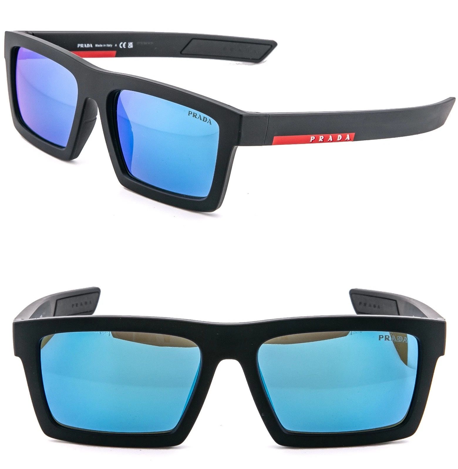 Prada PRADA 02ZU Linea Rossa Sport Active Square Sunglass PS02ZSU Size ONE SIZE - 1 Thumbnail