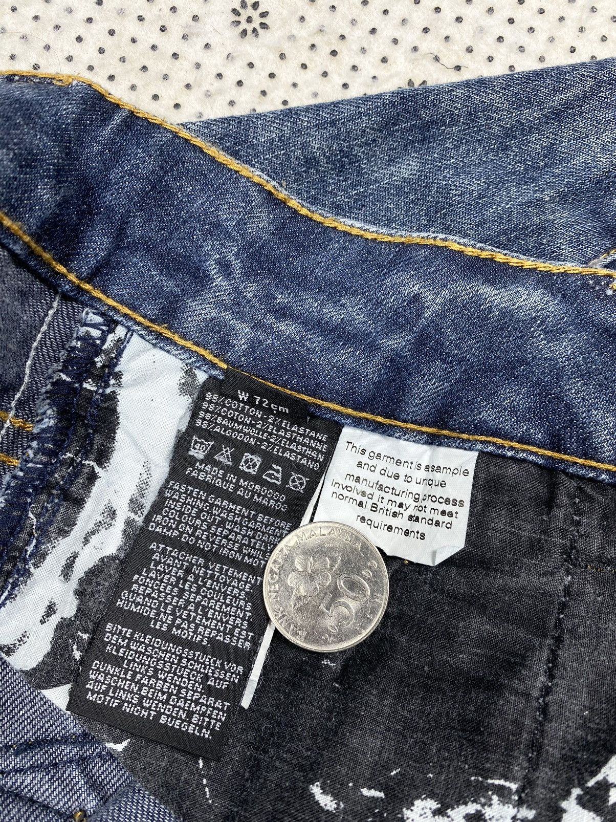 Hysteric Glamour Asymmetrical Biker Pant By Firestrap Denim Size US 32 / EU 48 - 8 Thumbnail