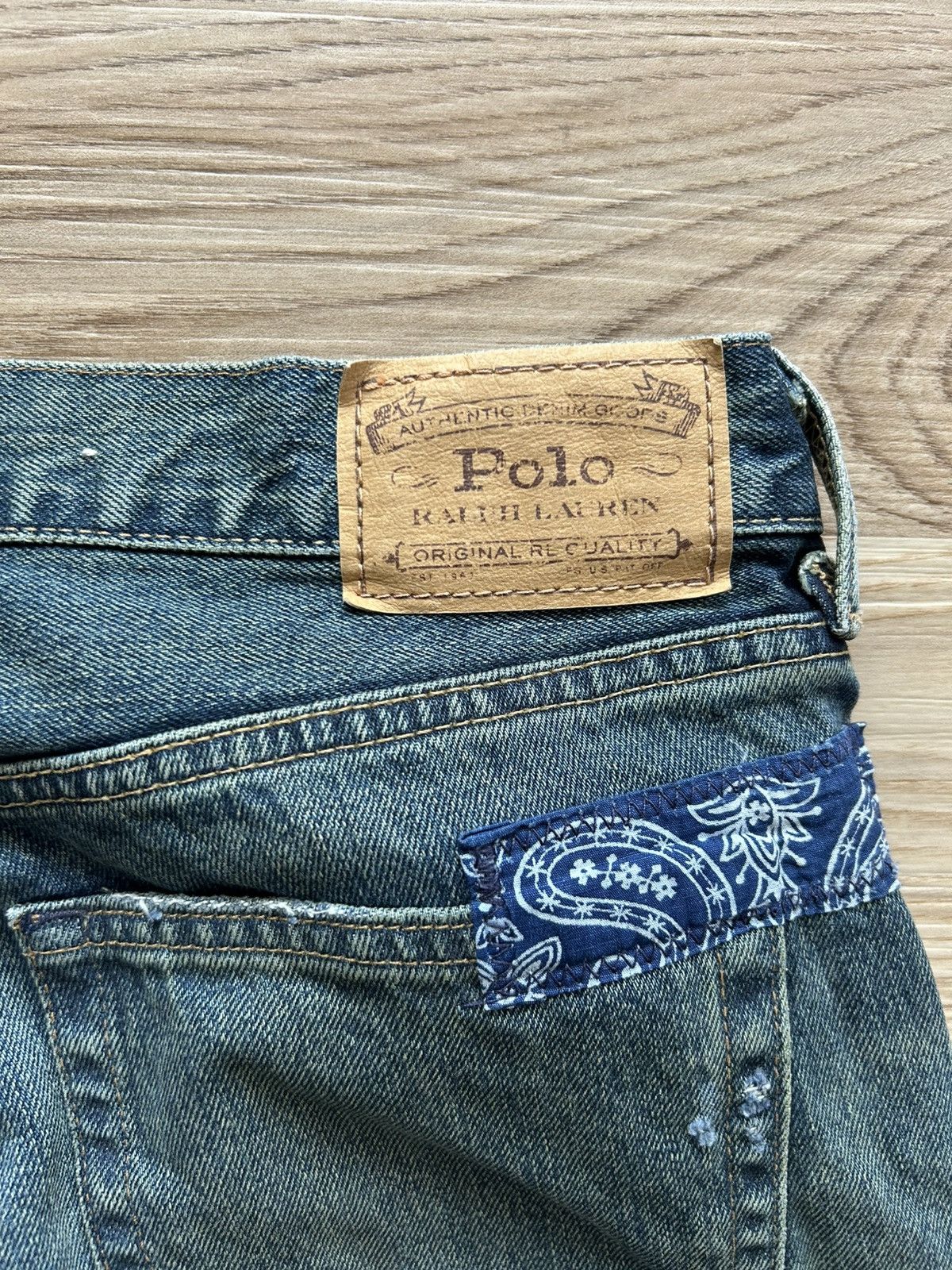 Polo Ralph Lauren Polo Ralph Lauren Patchwork Denim Pants Jeans Blue Size US 30 / EU 46 - 8 Thumbnail