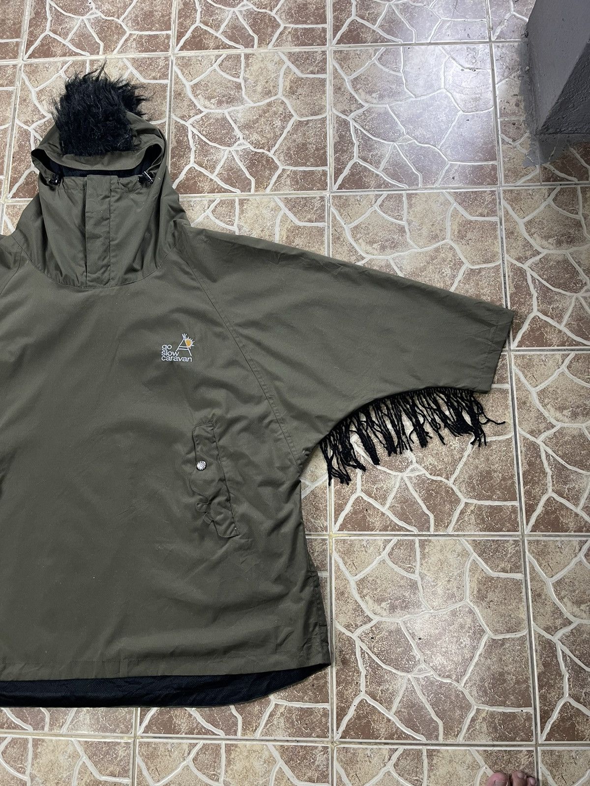go slow caravan Vintage GO SLOW CARAVAN Mohawk Poncho Kapital Style Jacket Size US L / EU 52-54 / 3 - 2 Thumbnail
