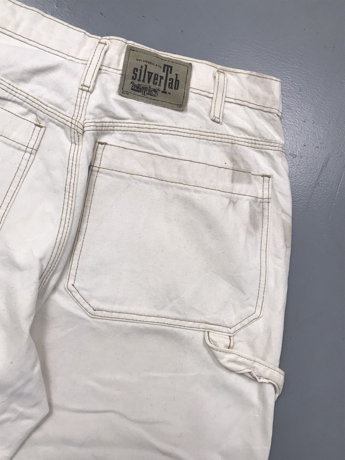 Levi's × Vintage Vintage 80s Levi’s silver tab wide leg carpenter denim Size US 33 - 10 Thumbnail