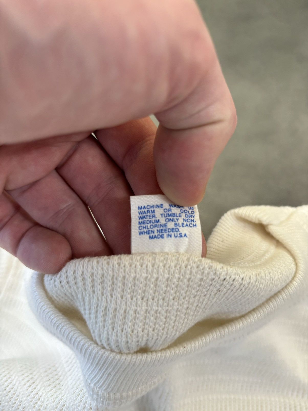 Hanes × Vintage 1980s Thermal Longsleeve Vintage Hanes American Sportsman US Size US S / EU 44-46 / 1 - 6 Thumbnail