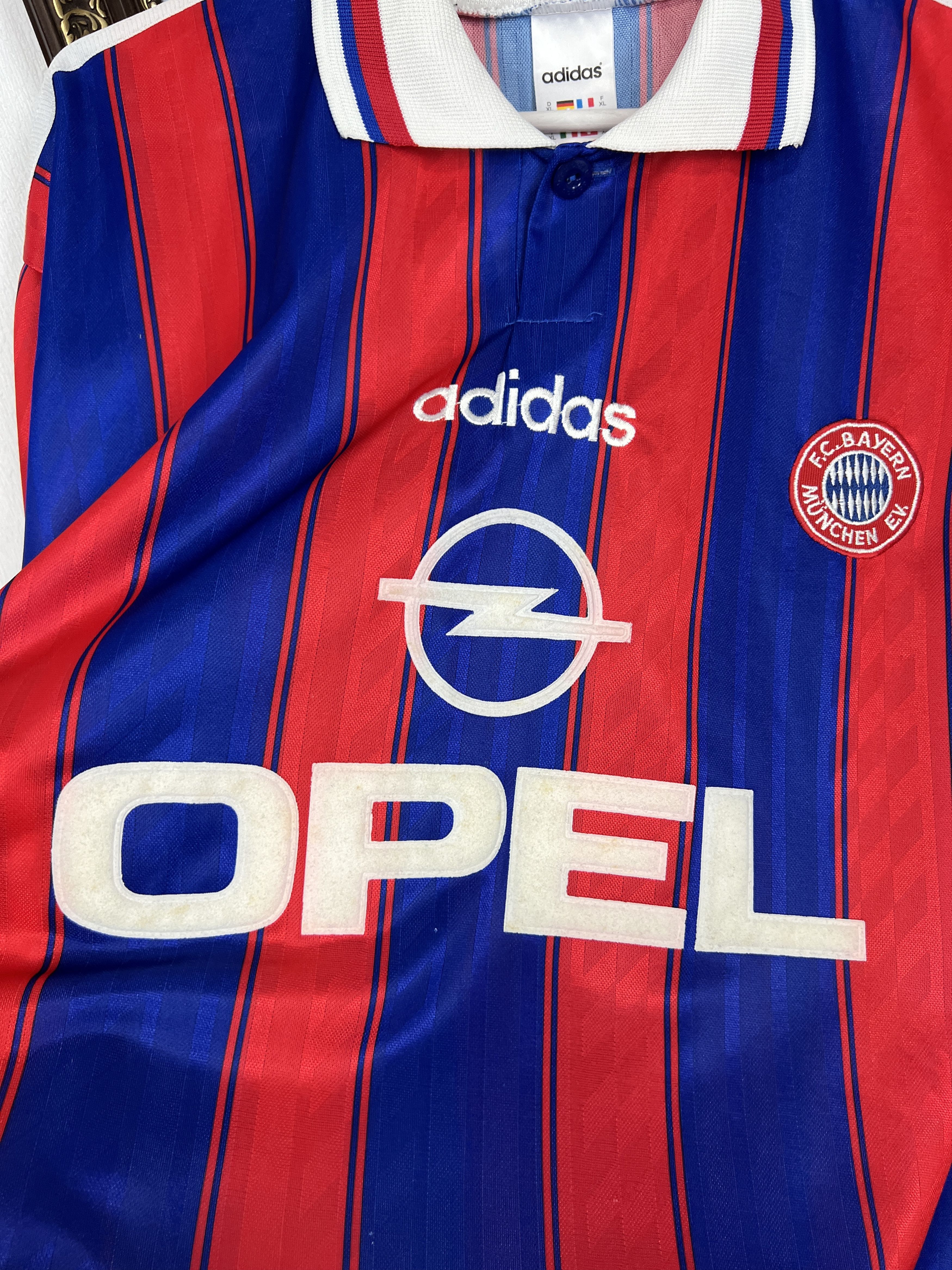 Adidas Bayern Munich Home football shirt 1995 #7 Scholl Adidas Size US XL / EU 56 / 4 - 3 Thumbnail