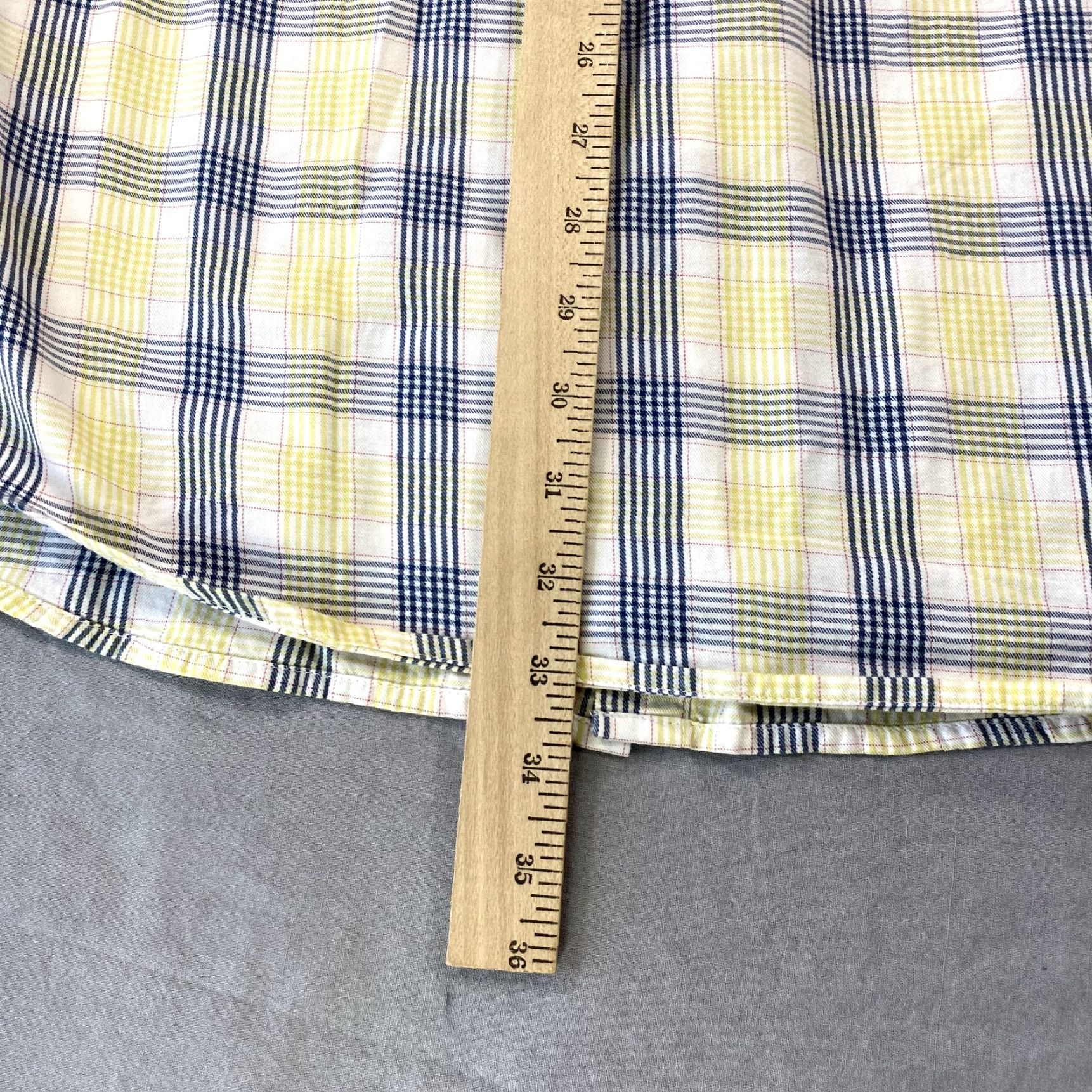 Vintage Cinch Shirt Mens XL Blue Yellow White Pearl Snap Cowboy Western Casual Plaid Cotton Button-Up Collared 3 Pocket SX? Size US XL / EU 56 / 4 - 6 Thumbnail