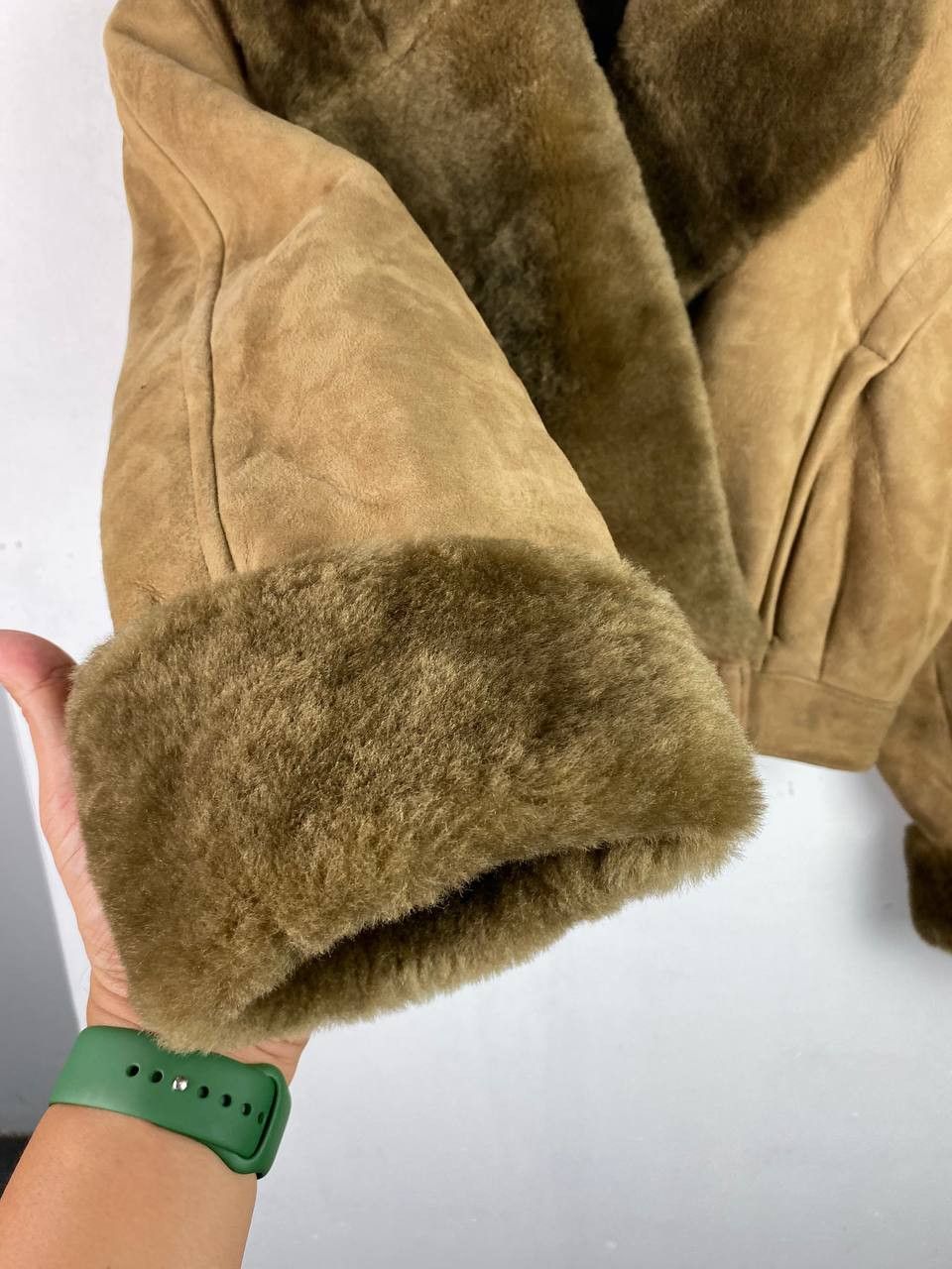 Leather Vintage F.P. Clint Cropped Shearling Mouton Jacket Size US L / EU 52-54 / 3 - 5 Thumbnail