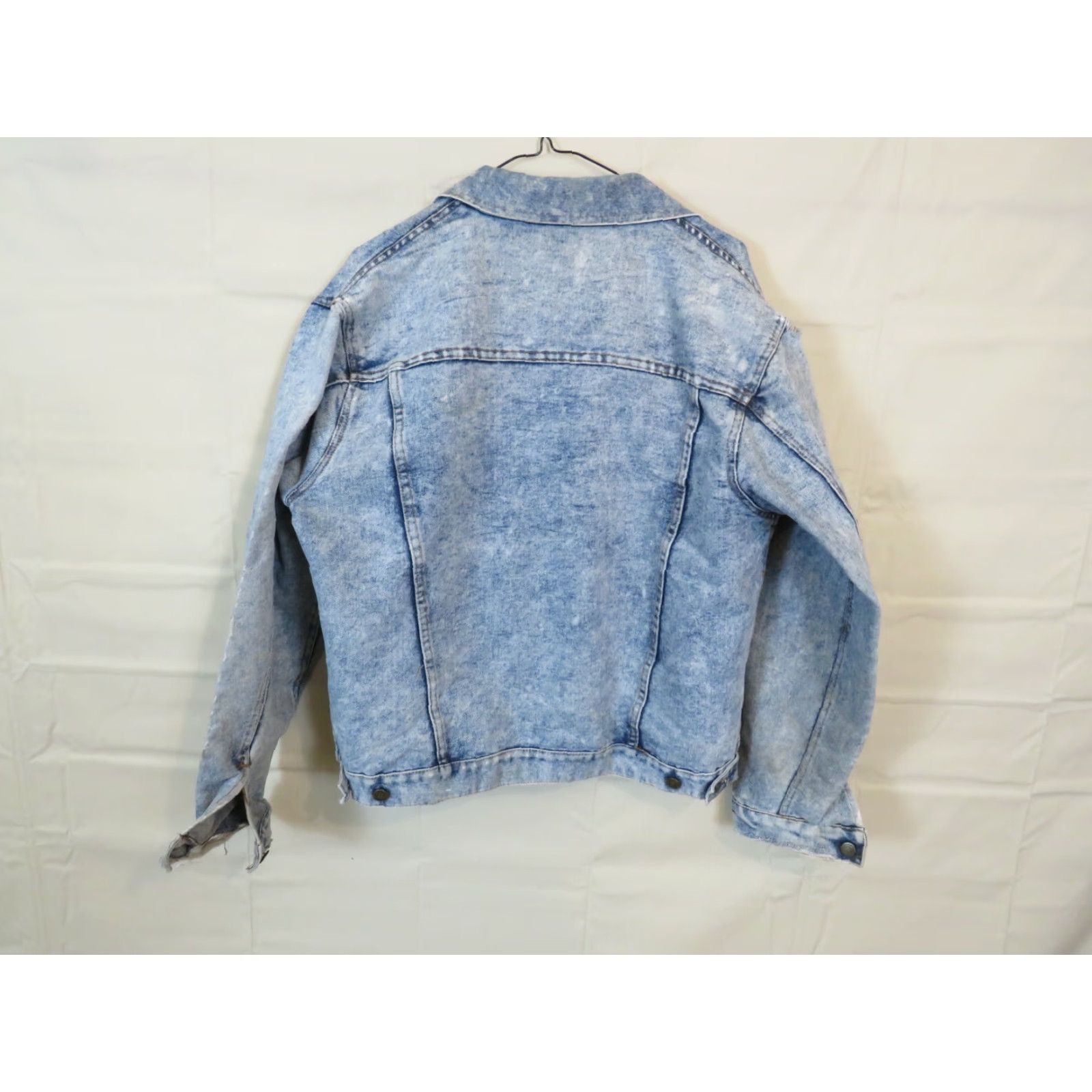 Denime VINTAGE Windbreaker Denim Trucker Horse Jean Jacket Size L blue Casual Mens Size US 33 - 6 Thumbnail