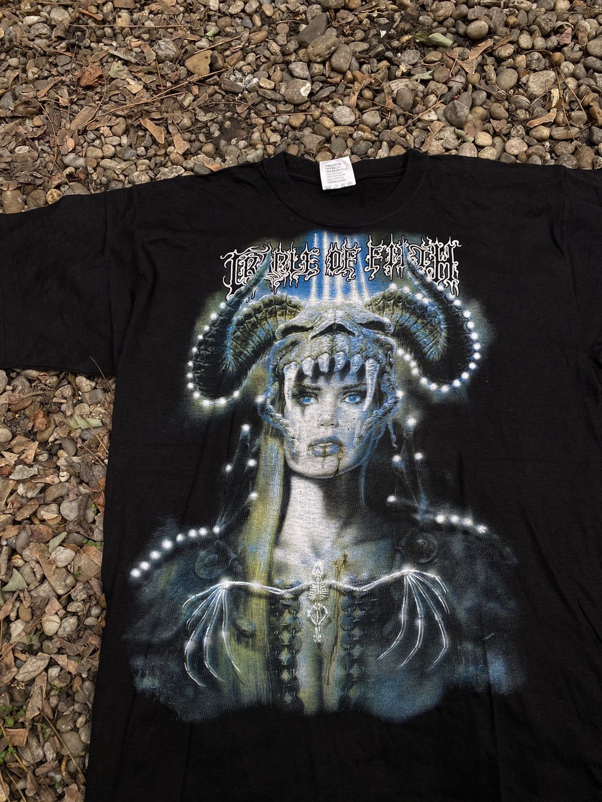 Band Tees × Vintage Vintage Cradle Of Filth Dark Metall Tee Size US XL / EU 56 / 4 - 3 Thumbnail
