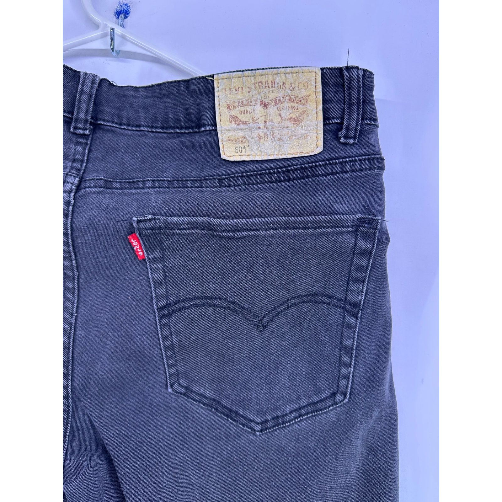 Levi's Vintage 501 Batwing Black Levi’s Jeans Size 36/32 Size US 36 / EU 52 - 10 Thumbnail