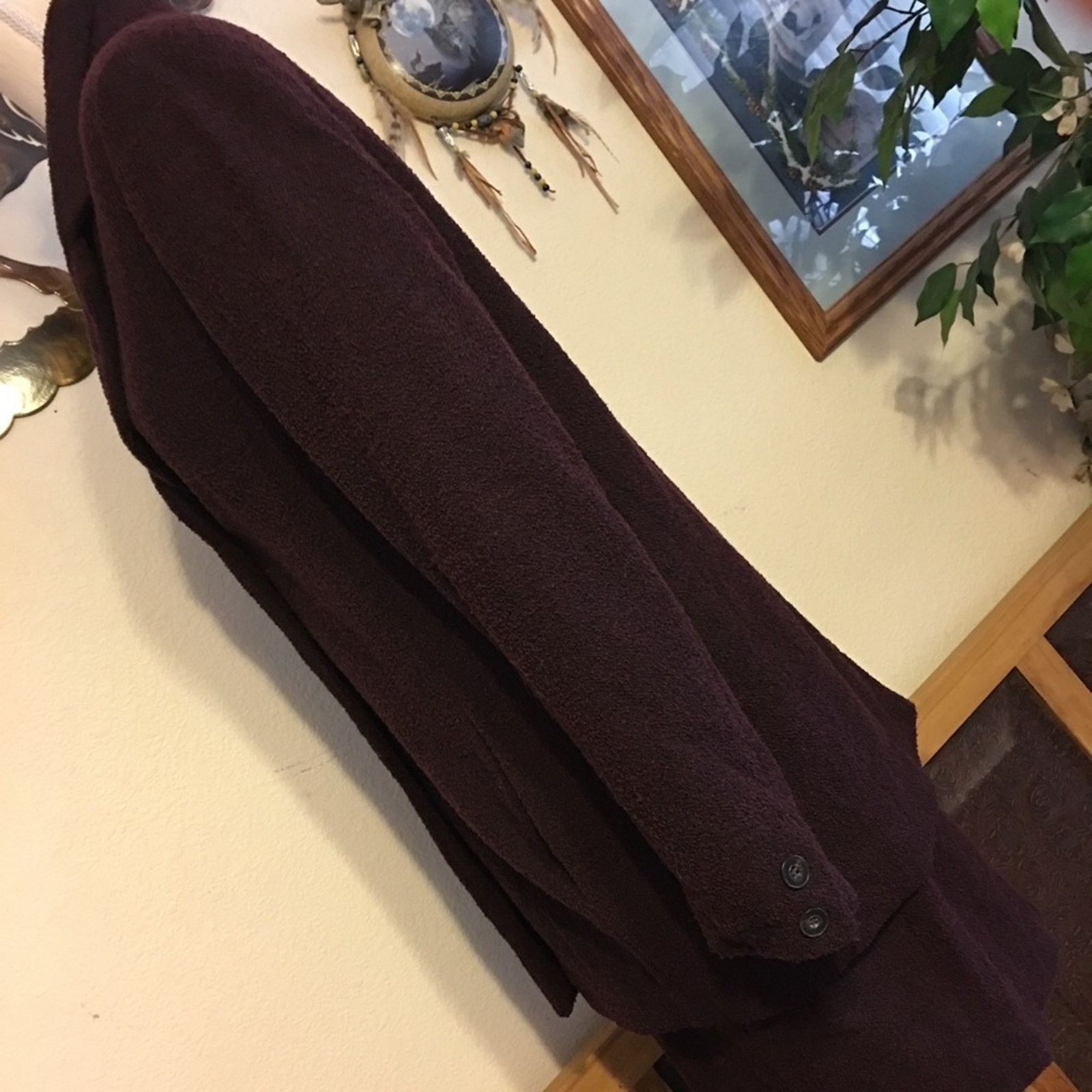 Vintage Olsen Collection burgundy jacket skirt suit Size M / US 6-8 / IT 42-44 - 5 Thumbnail