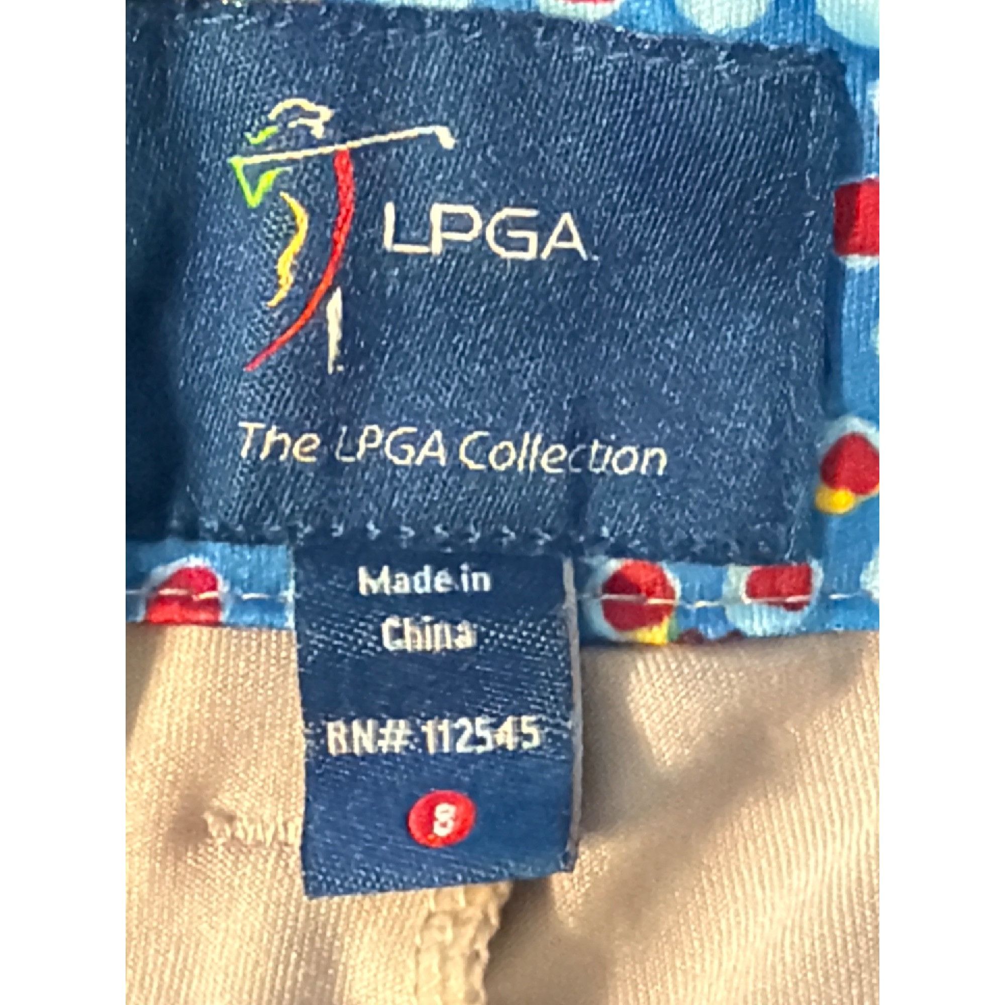 Other LPGA Beige Golf Skort Inner Shorts Made In China Tennis Back Size 30" / US 8 / IT 44 - 5 Thumbnail