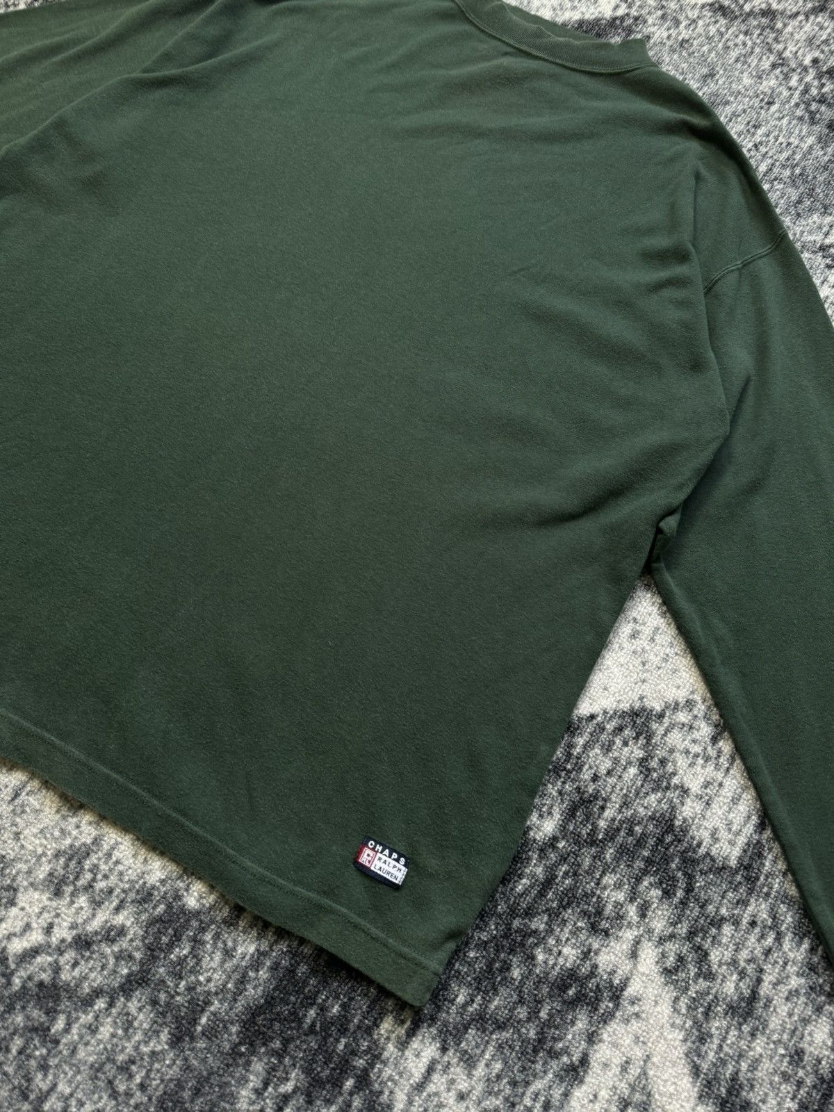 Chaps × Chaps Ralph Lauren × Ralph Lauren Vintage Chaps Ralph Lauren Sweatshirt Basic Green Y2K 90s Size US XL / EU 56 / 4 - 2 Thumbnail