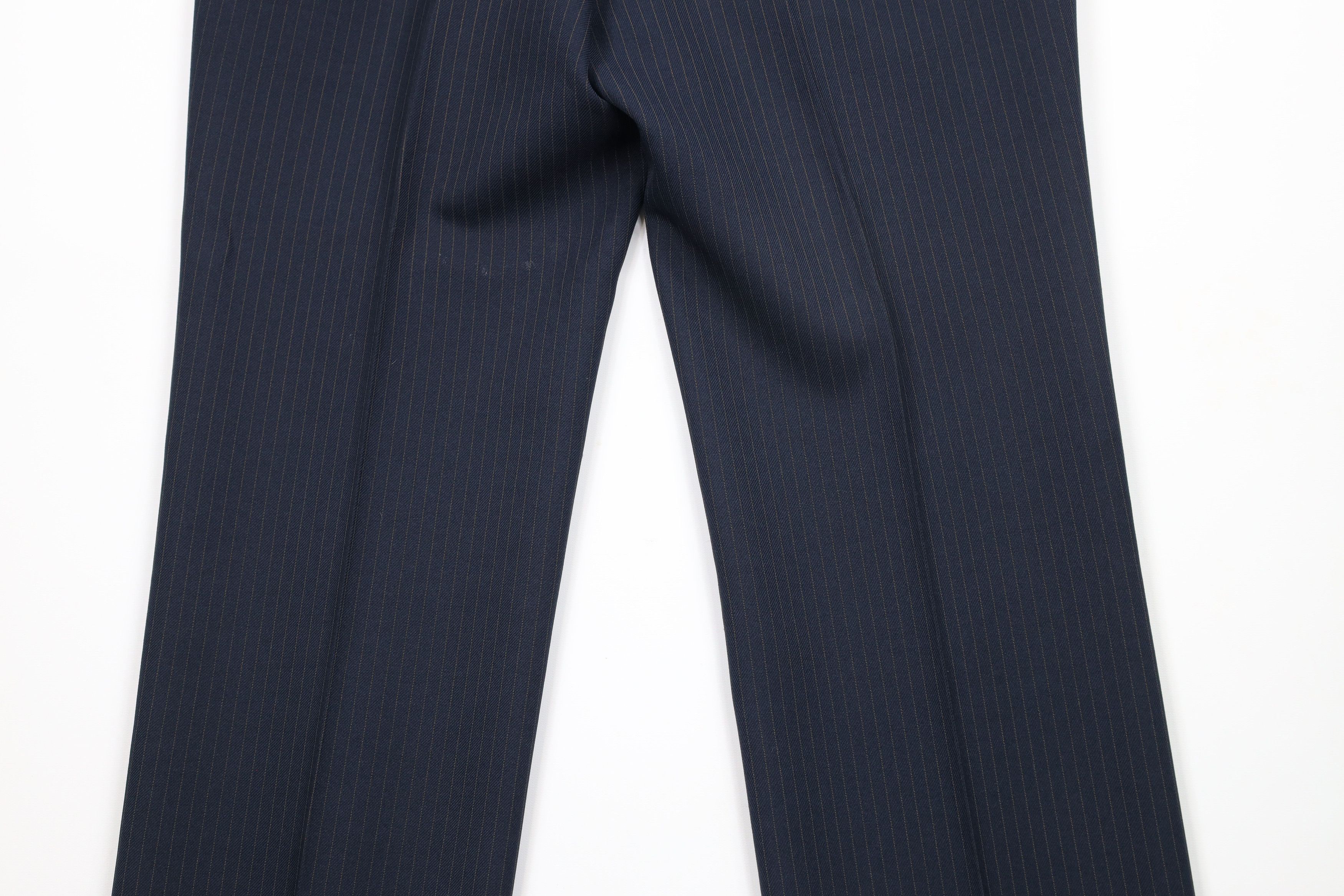 Vintage Vintage 70s Streetwear Knit Wide Leg Chino Pants Blue USA Size US 34 / EU 50 - 12 Thumbnail