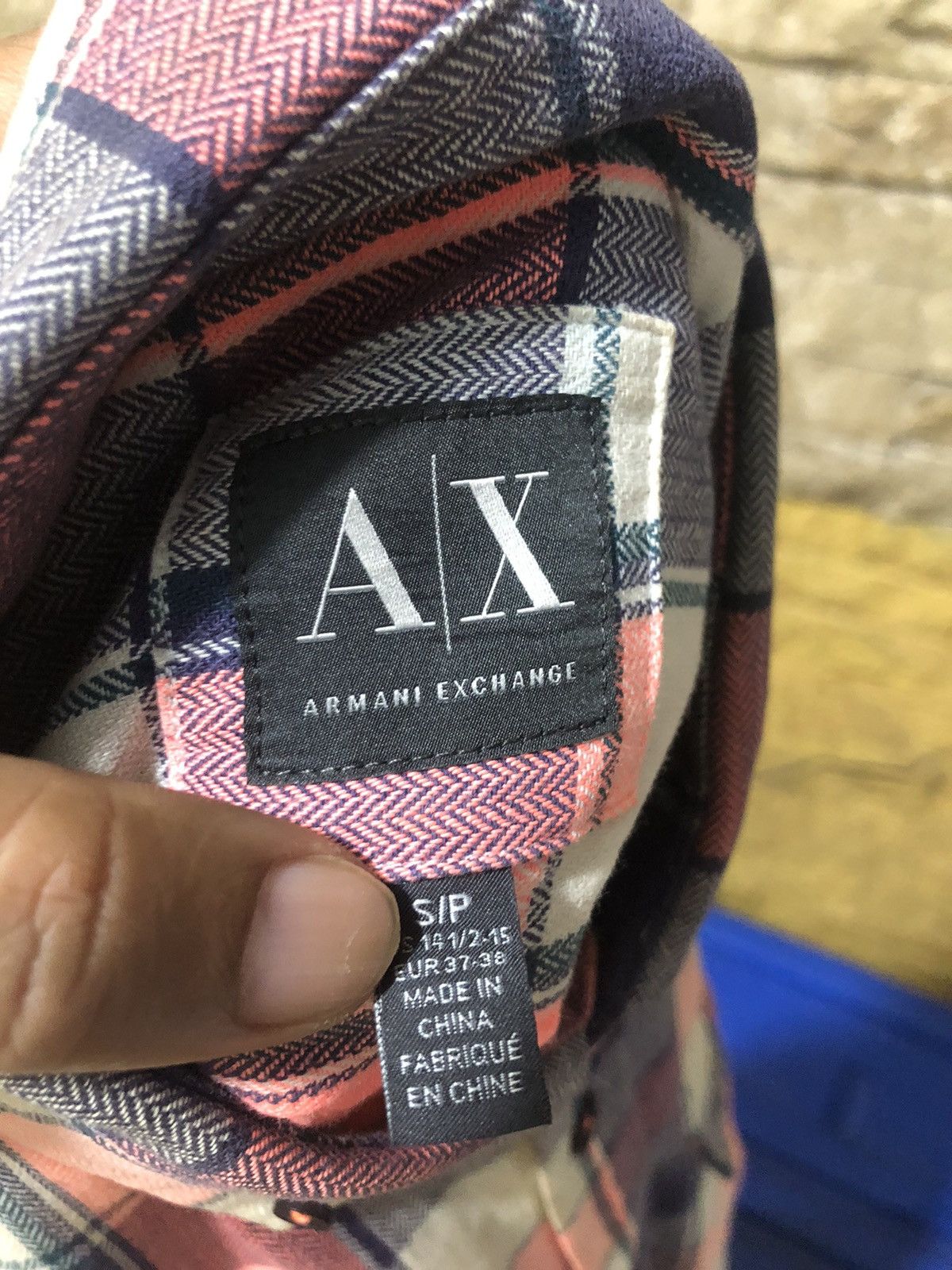 Armani Exchange Armani Exchange Metal Logo Flannel Shirt Size US S / EU 44-46 / 1 - 5 Thumbnail