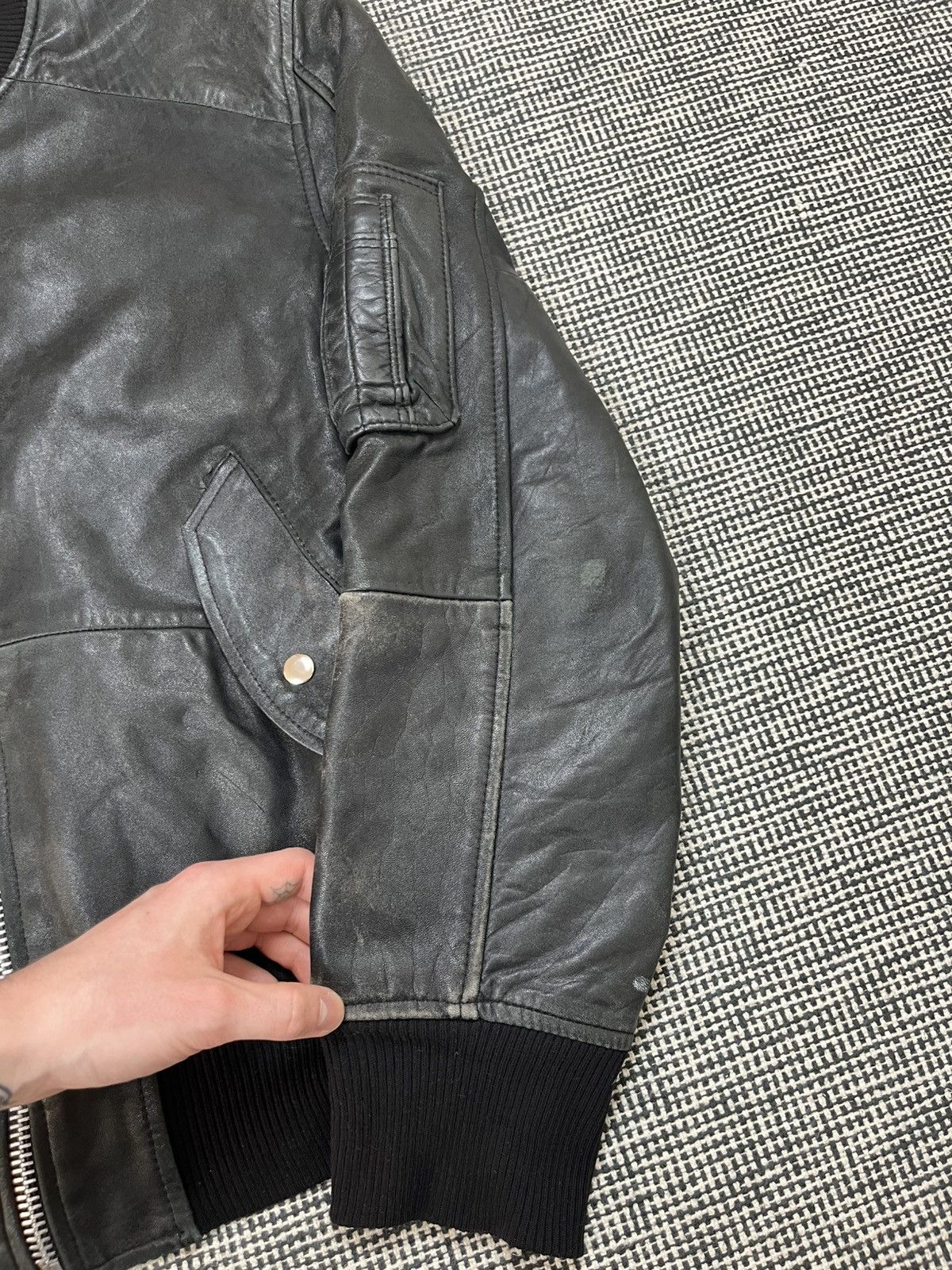Pelechecoco Pelechecoco handmade reworked biker boxy leather jacket Size US XL / EU 56 / 4 - 7 Thumbnail