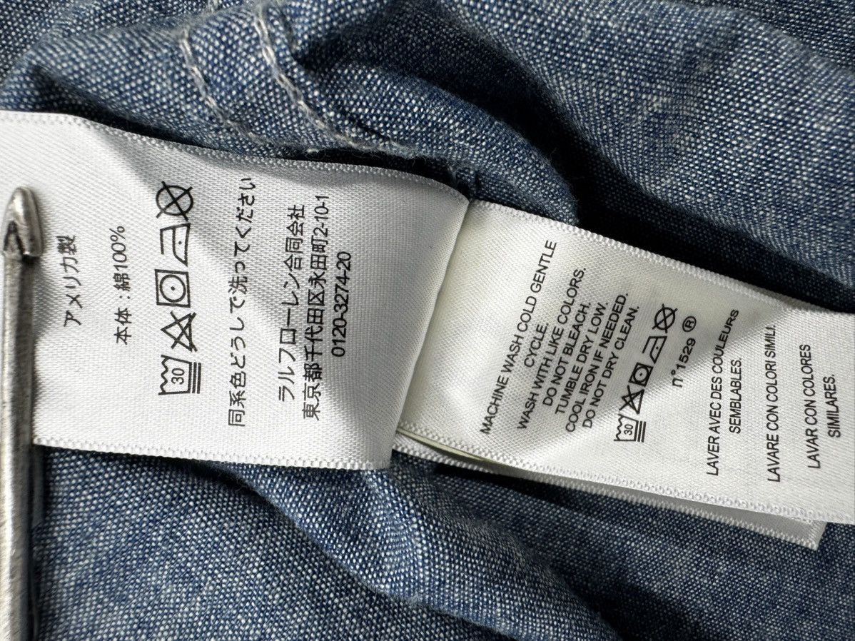 RRL Ralph Lauren RRL omotesando 10th anniversary chambray shirts Size US L / EU 52-54 / 3 - 5 Thumbnail