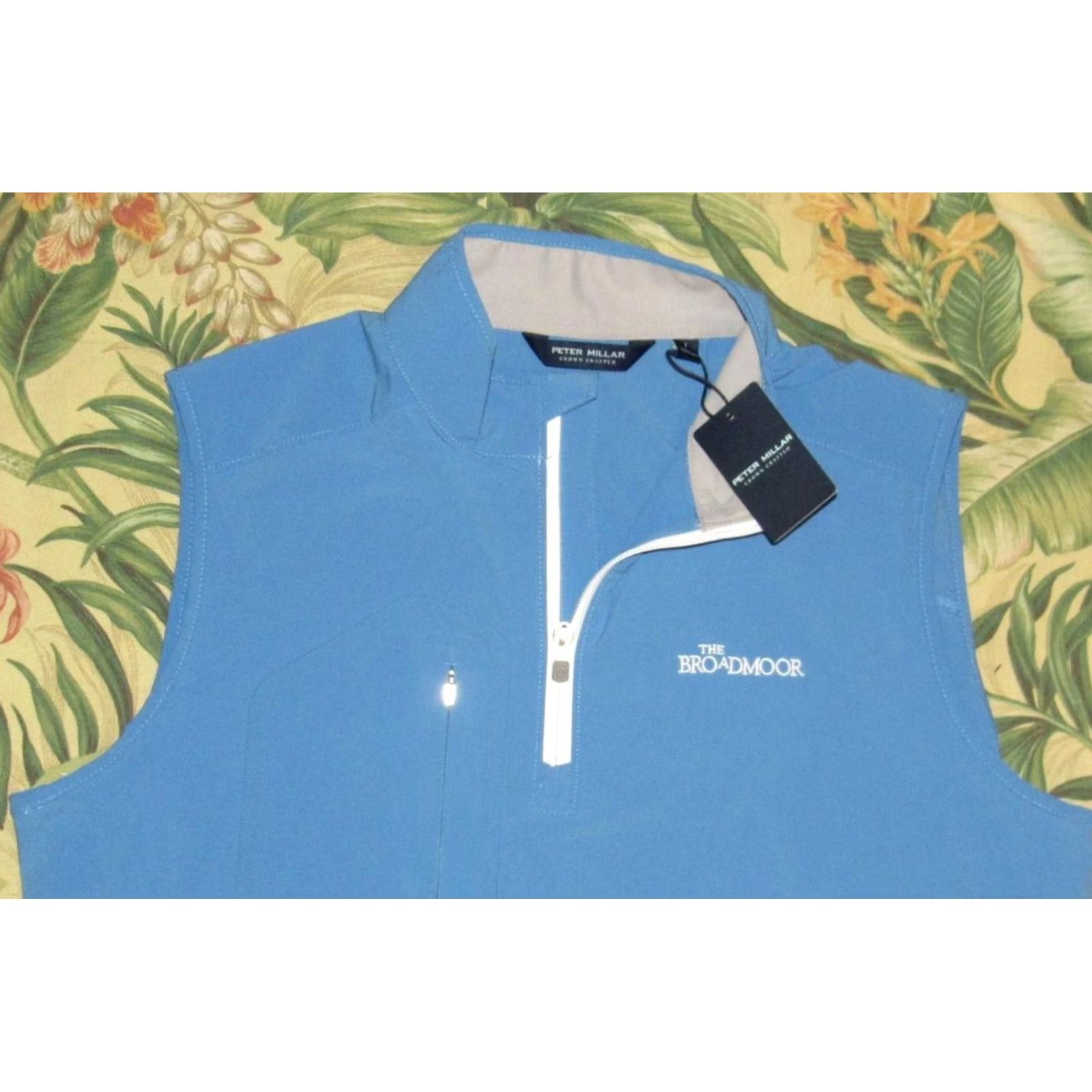 Peter Millar PETER MILLAR Crown Crafted Flex Adapt Vest The Broadmoor Resort Large NWT Vest Mens L Blue 80% Polyester 20% Spandex Size US L / EU 52-54 / 3 - 2 Thumbnail