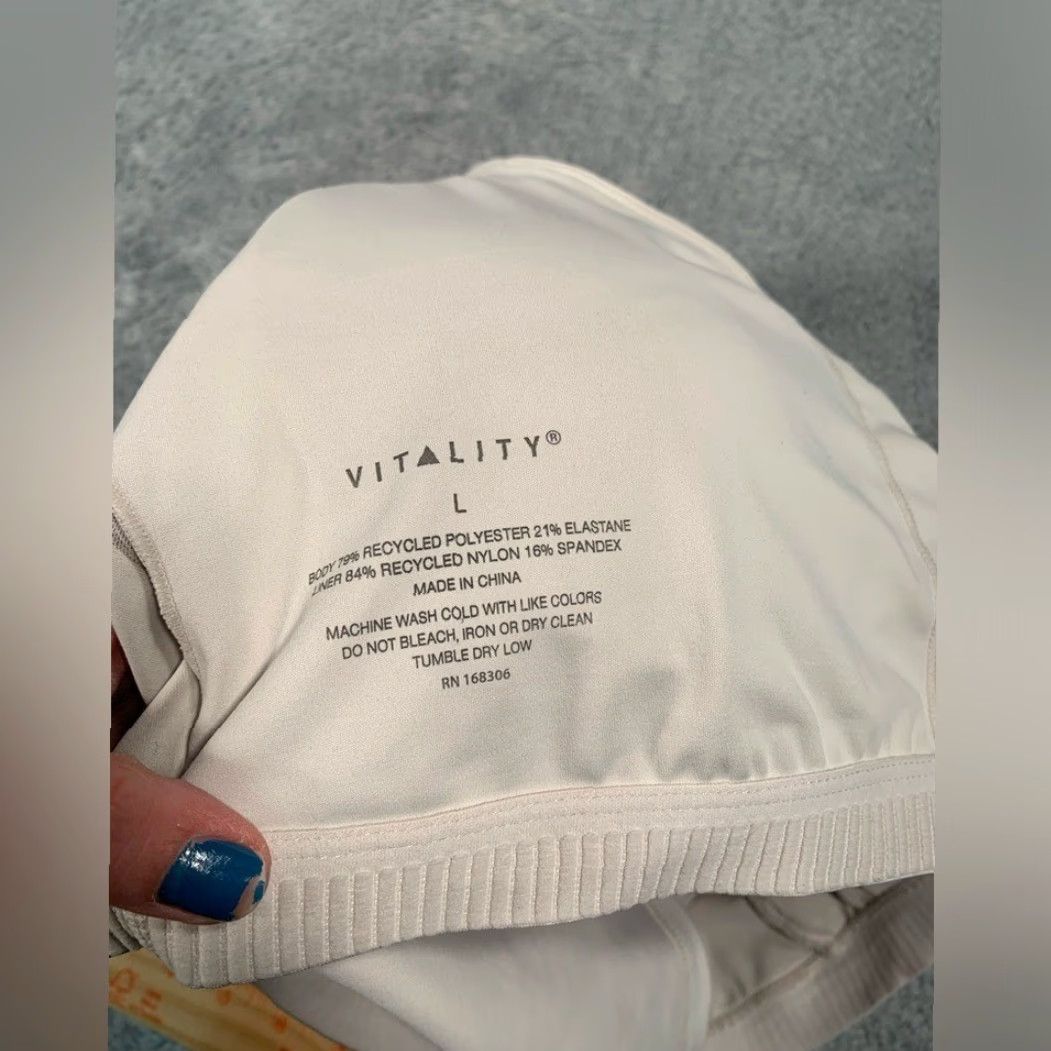 Vintage Vitality Cream Racerback Tank Top Sports Bra Built In Large L Women Shirt/Top Casual Size L / US 10 / IT 46 - 7 Thumbnail