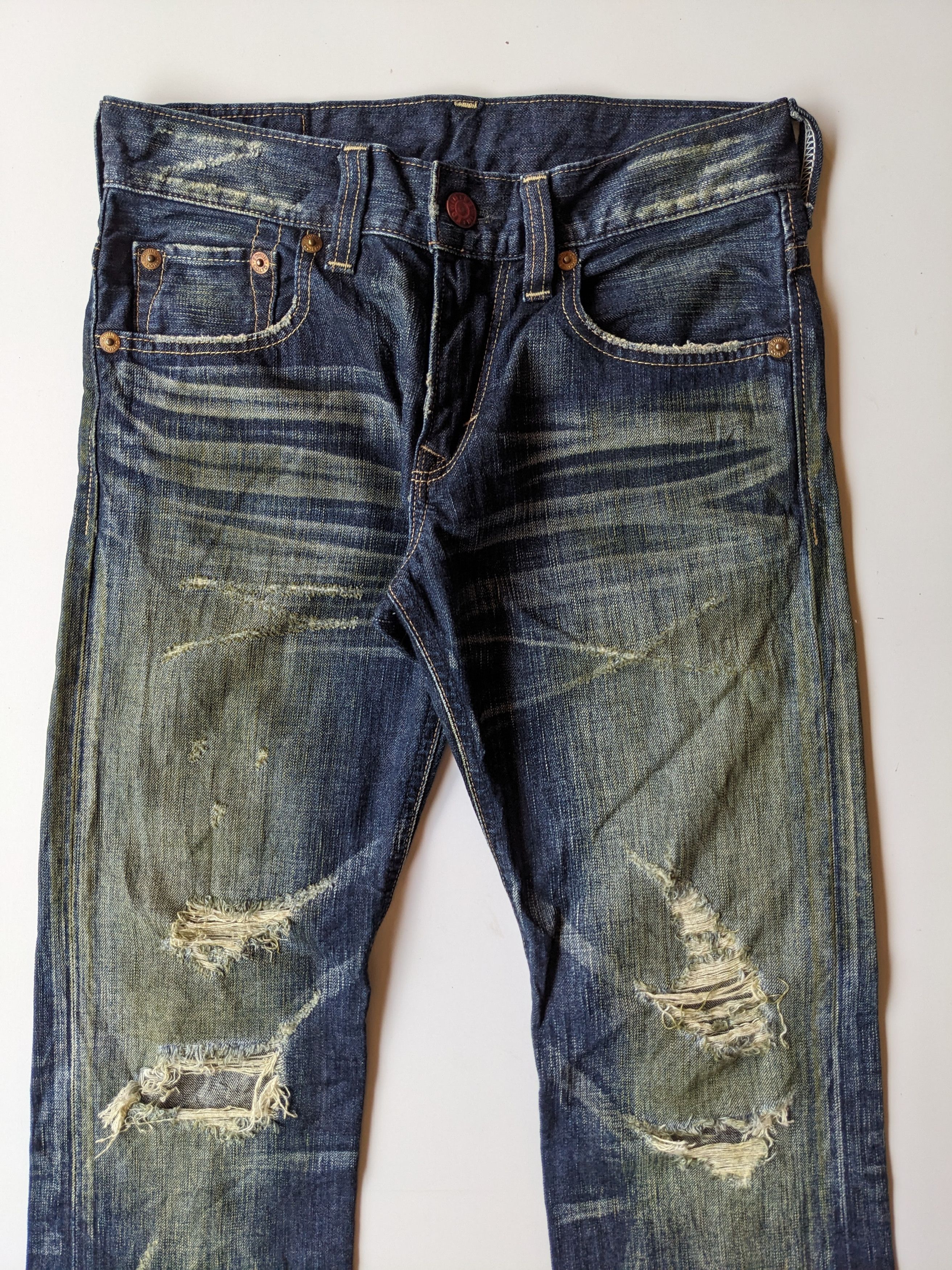 Edwin × GOSTAR DE FUGA × If Six Was Nine Edwin 503 mud wash flare distressed jeans Size US 30 / EU 46 - 3 Thumbnail