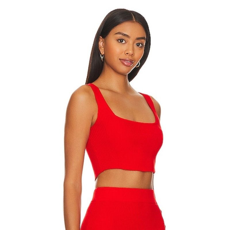 Other Lita by Ciara True Rib Crop Top - Fiery Red - size M Size M / US 6-8 / IT 42-44 - 5 Thumbnail