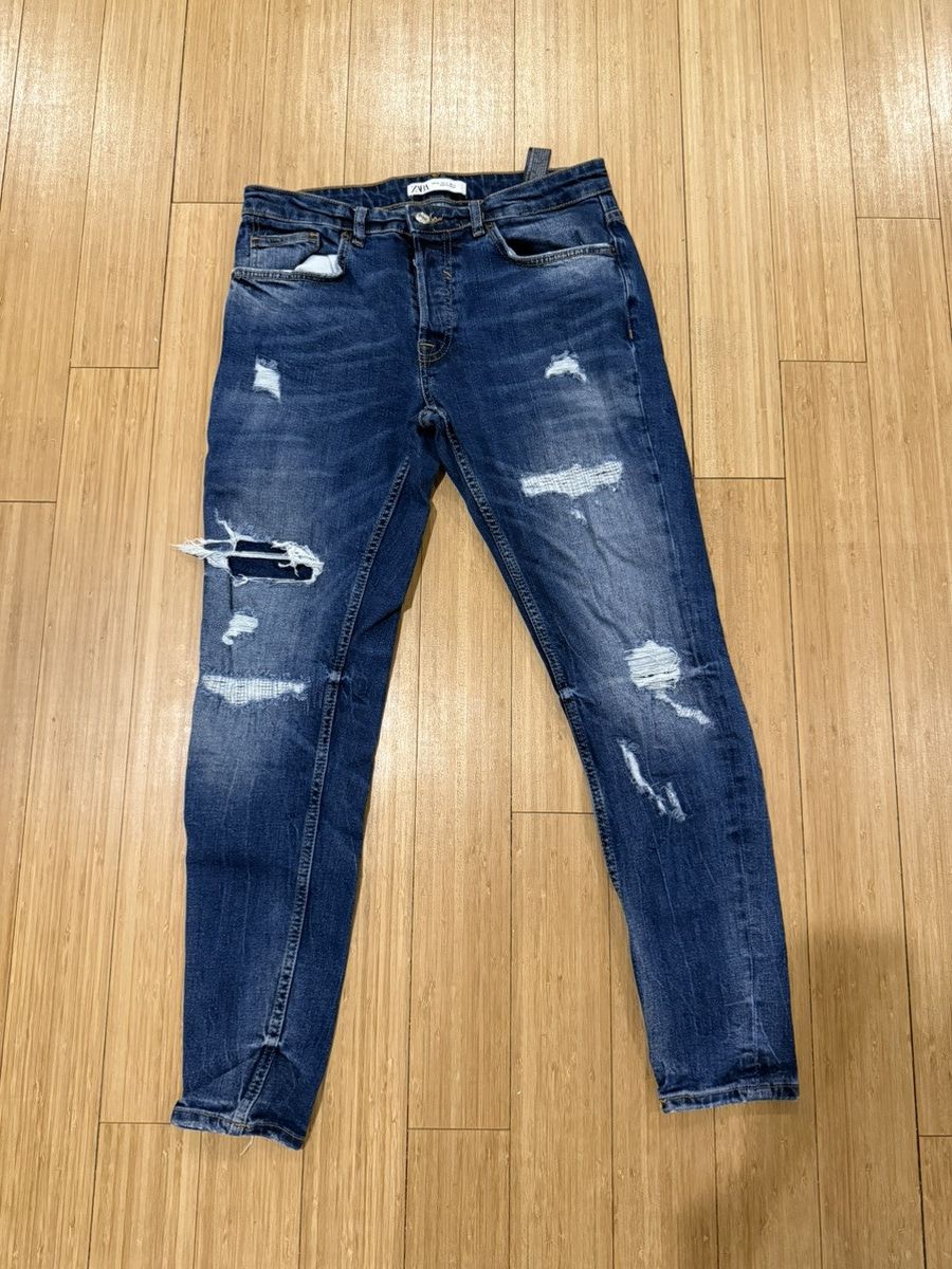 Zara ZARA RIPPED JEANS Size US 31 - 1 Thumbnail