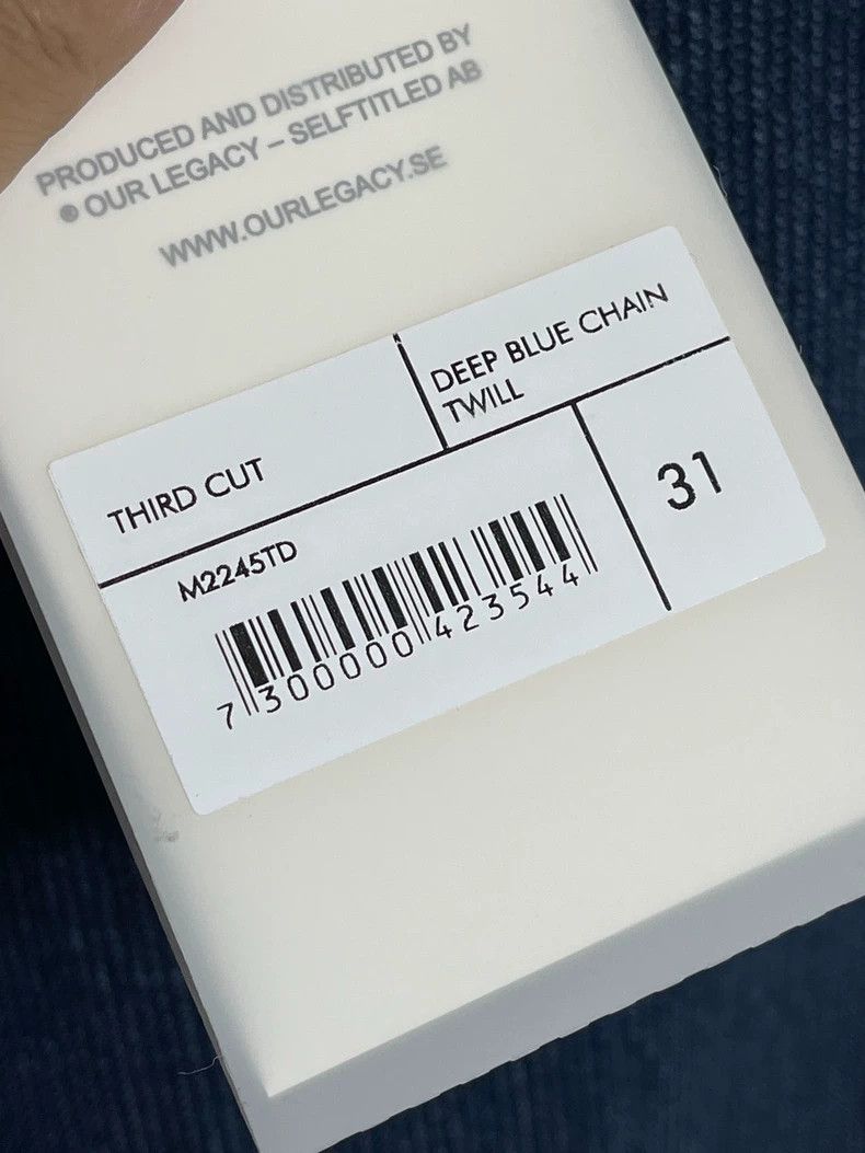 Our Legacy Our Legacy Dark blue jeans Size US 31 - 7 Thumbnail